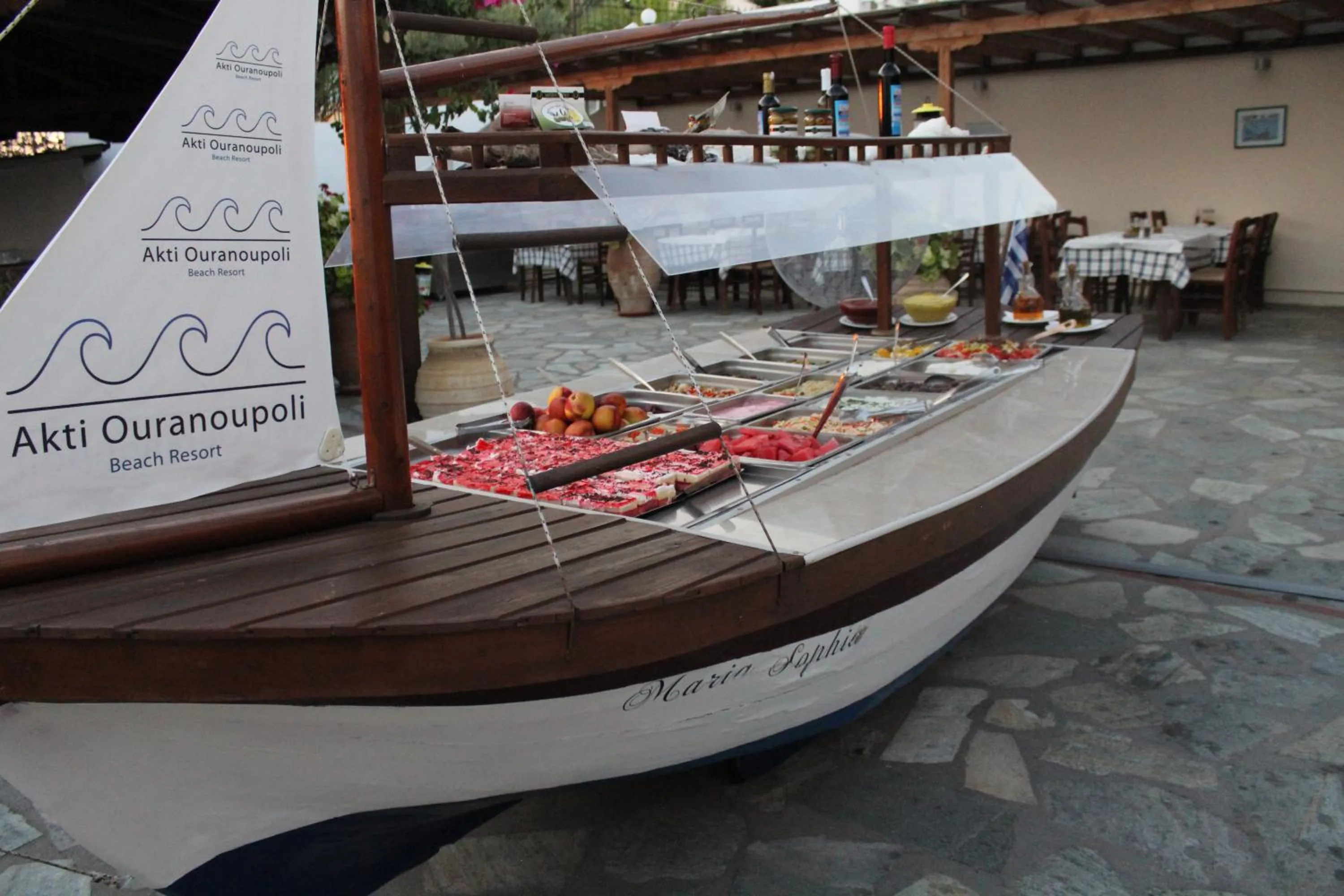 Decorative detail in Hotel Akti Ouranoupoli Beach Resort