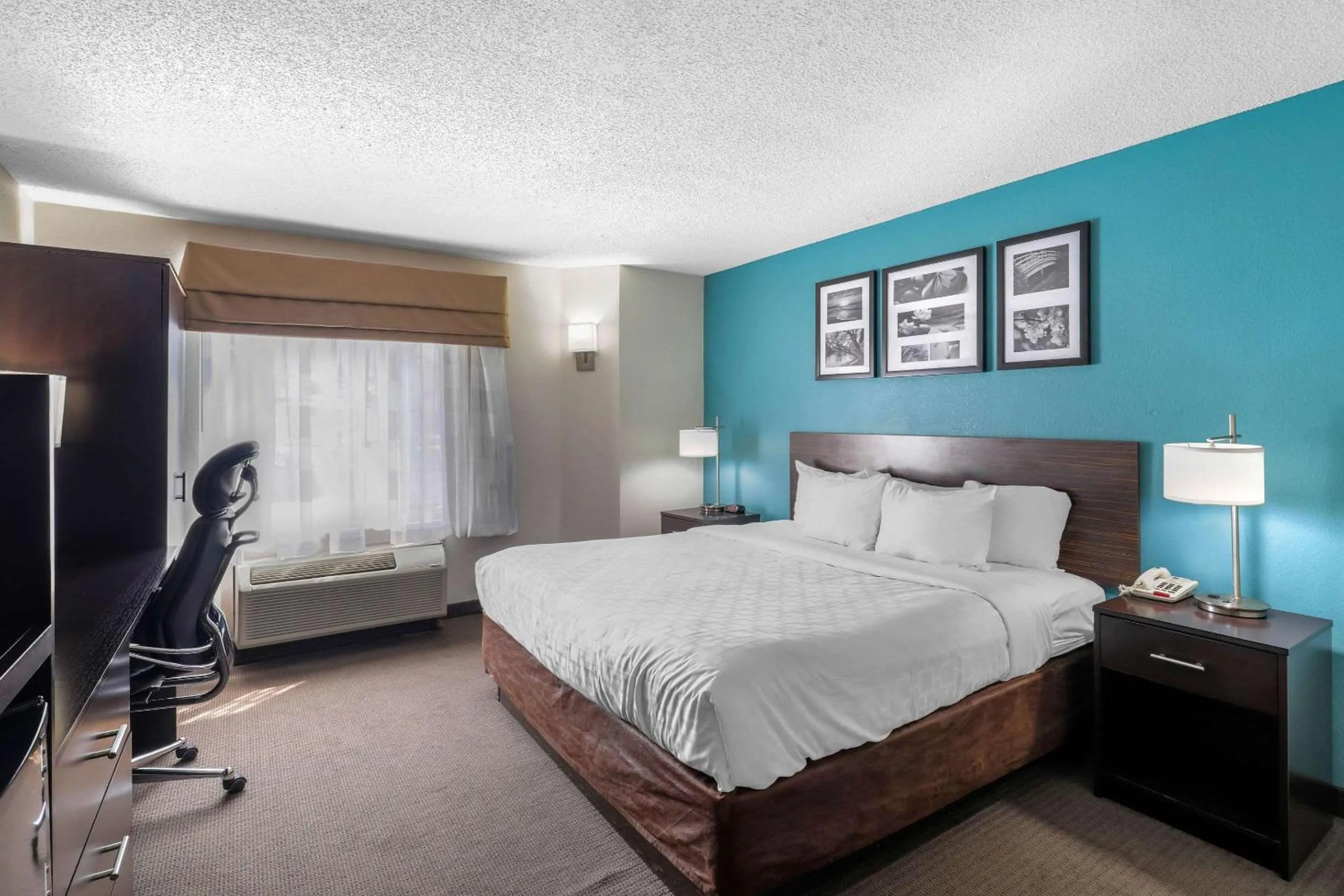 Photo of the whole room, Bed in Clarion Inn & Suites DFW North