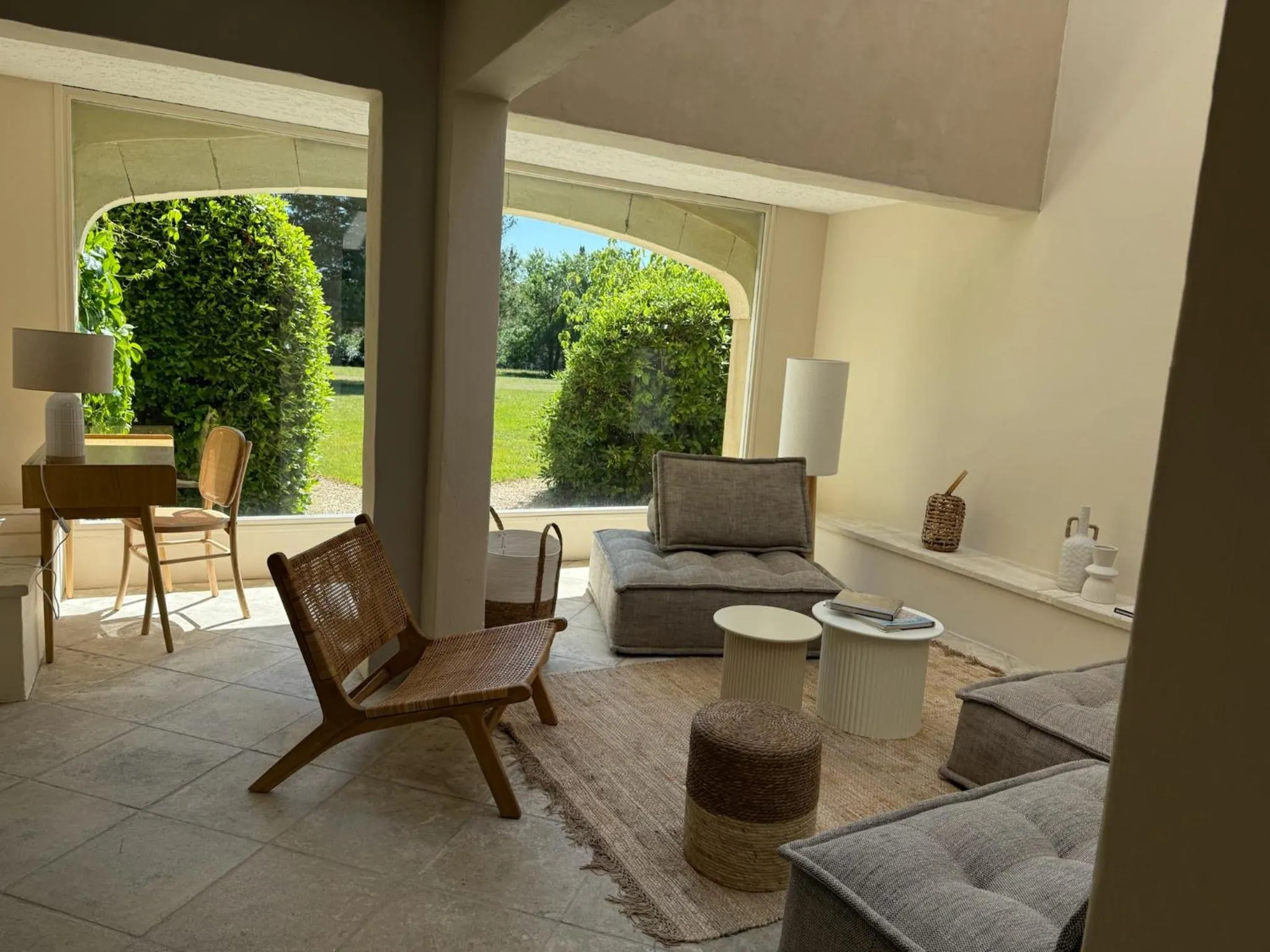 Living room in Val Baussenc, The Originals Relais