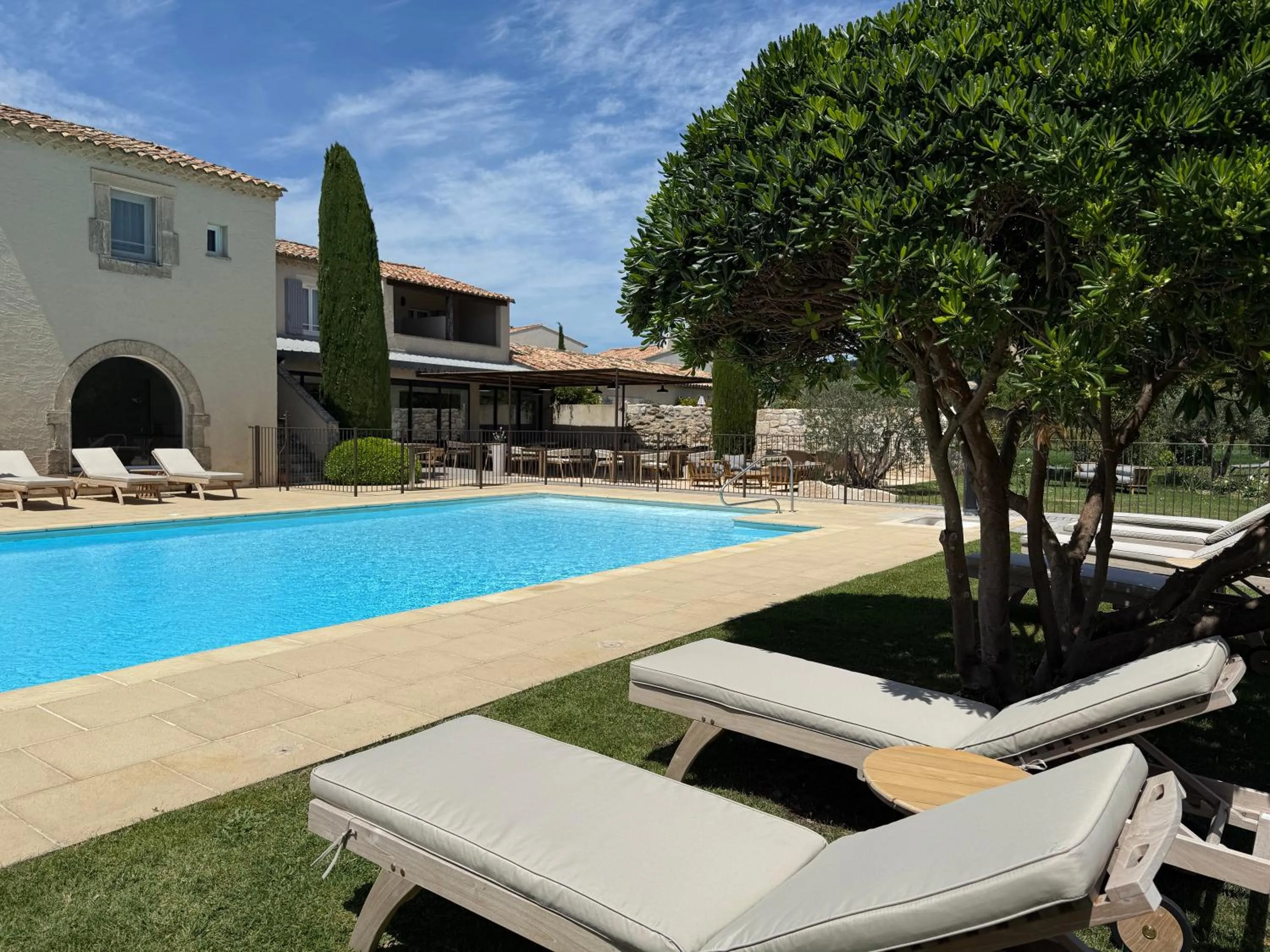 Garden view in Val Baussenc, The Originals Relais