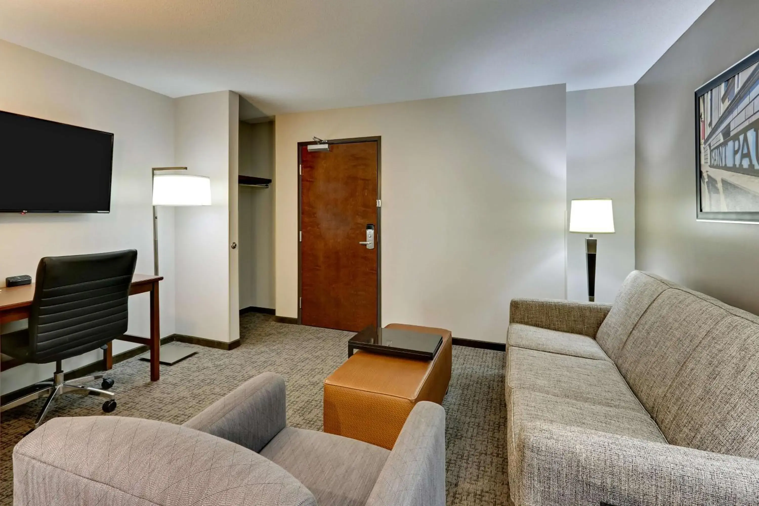 Queen Suite with Sofa Bed - Hearing Accessible in Drury Plaza Hotel St. Paul Downtown Queen Suite with Sofa Bed - Hearing Accessible in Drury Plaza Hotel St. Paul Downtown