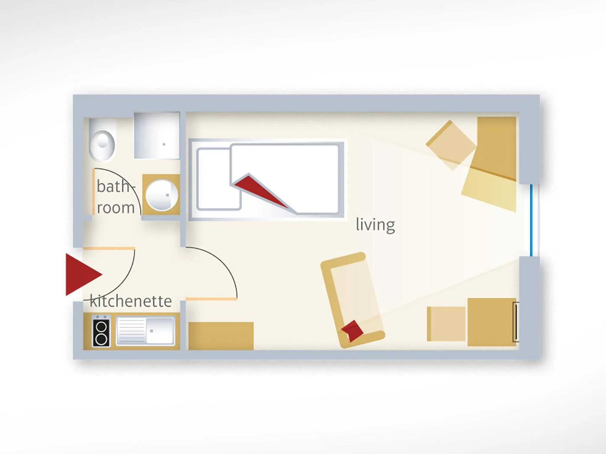 Floor plan in historic Apart