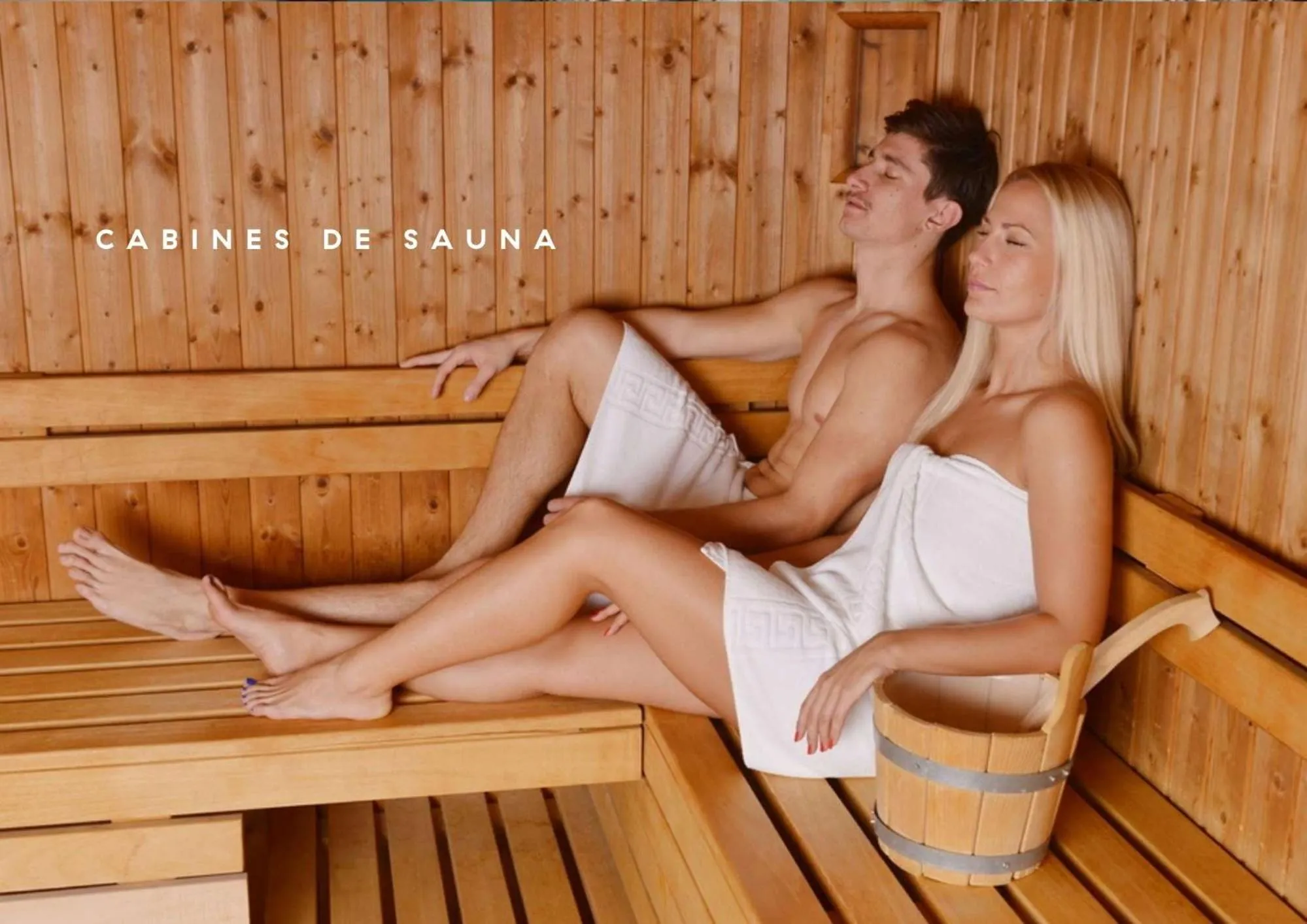 Sauna in Ecrin Blanc Resort Courchevel - Aquapark