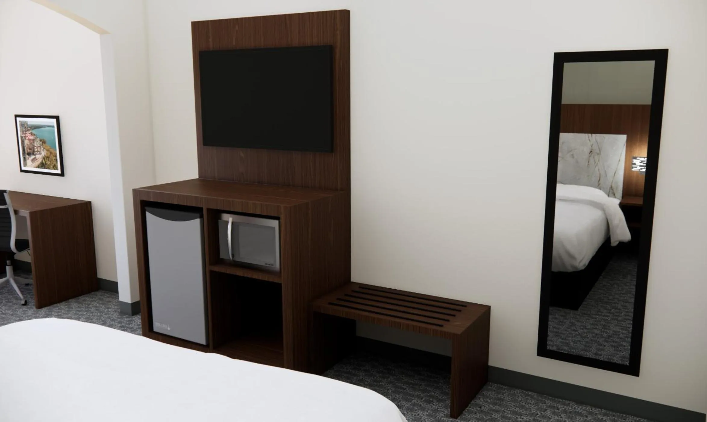 TV and multimedia, Bed in Quality Suites Austin South Street Elmo District