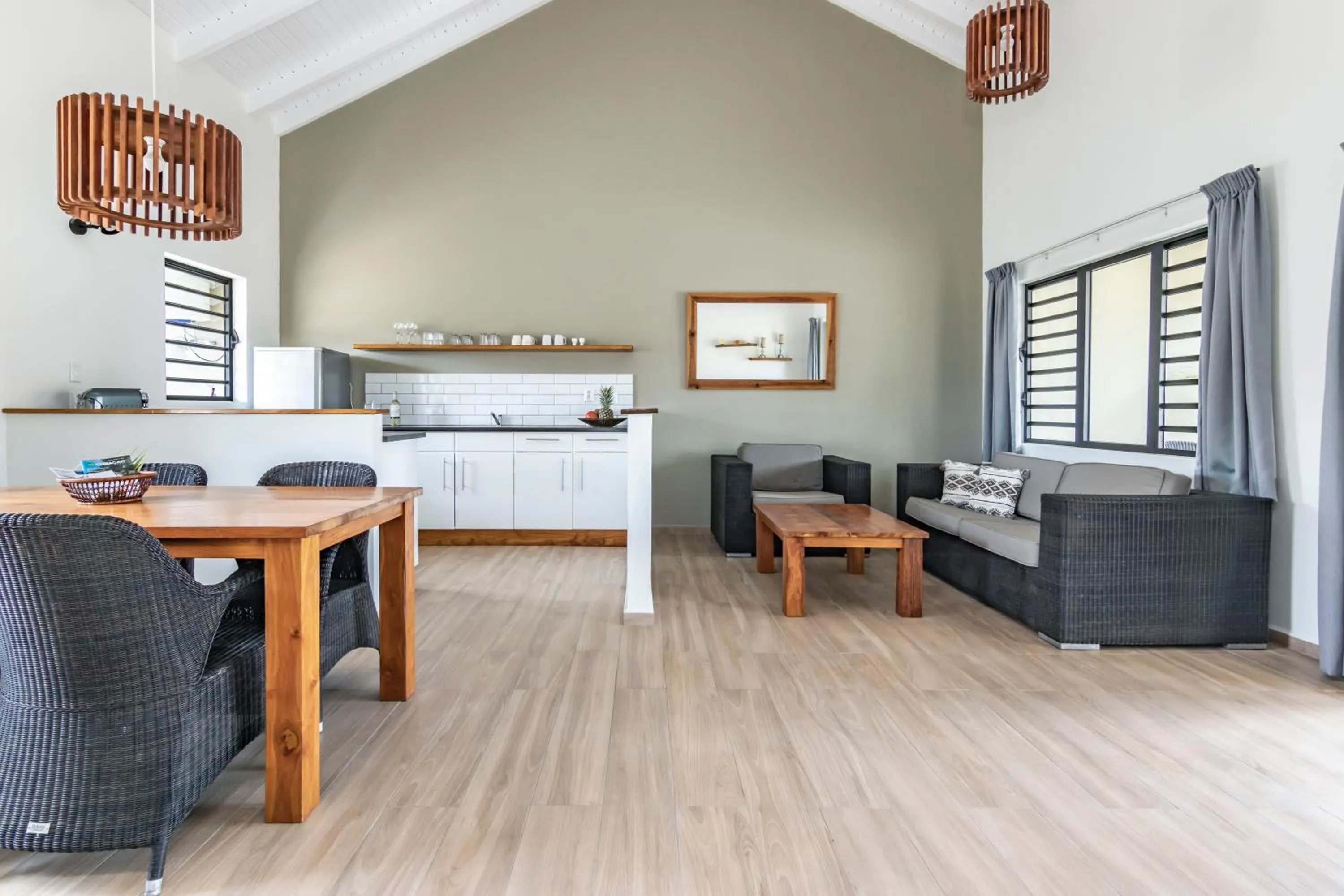 Living room in ABC Lodges Curacao