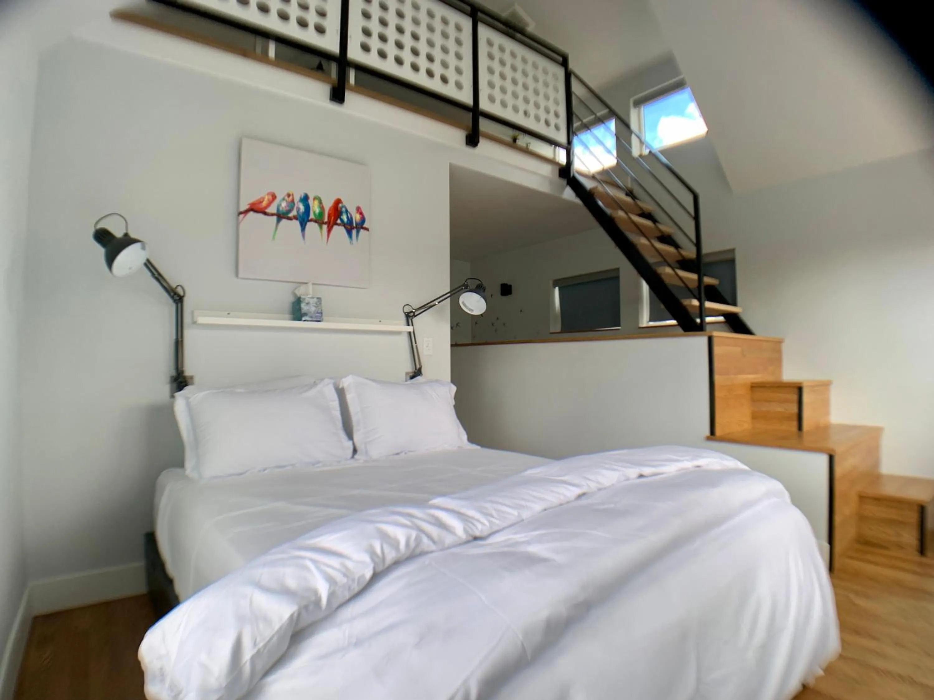 Bed in Birdhouse on Green Lake