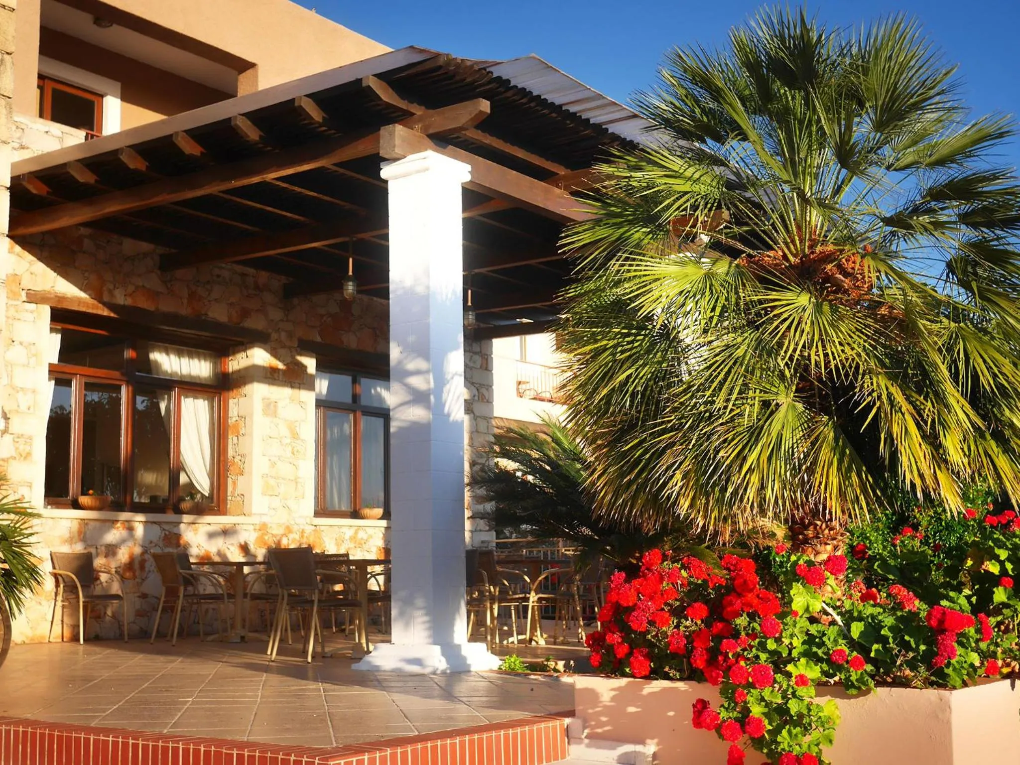 Facade/entrance in Areti Aparthotel