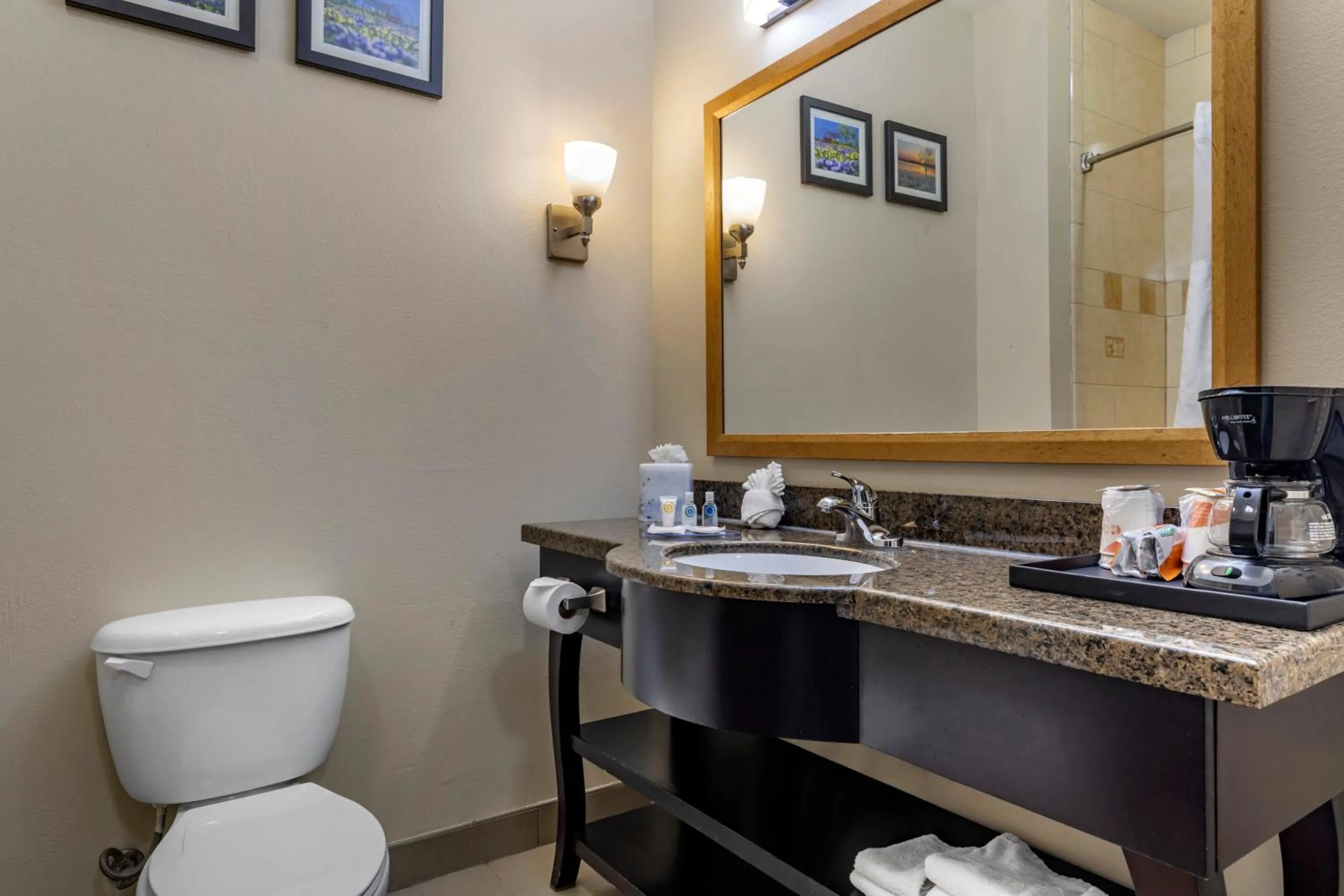 Bathroom in Comfort Suites Plano - Dallas North