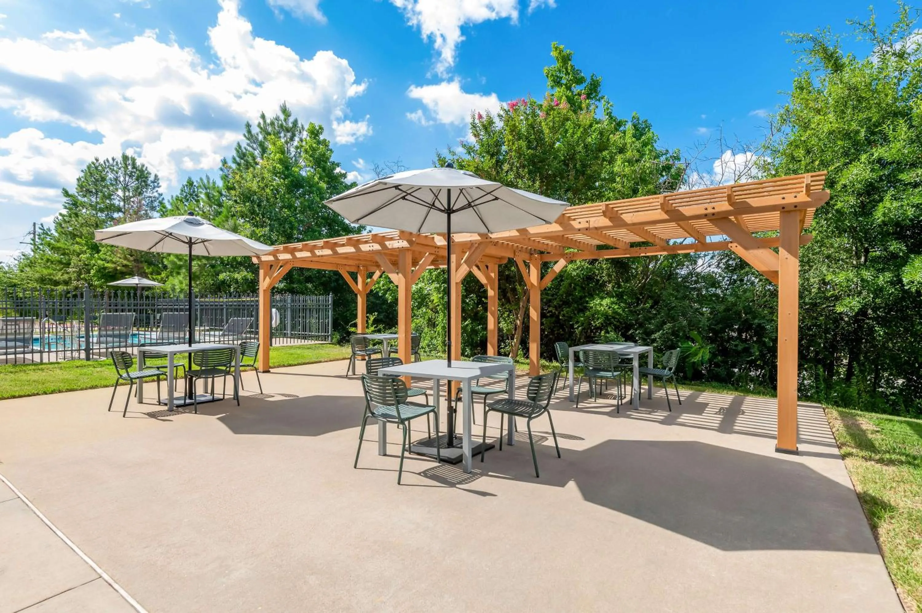 Patio in Hawthorn Suites by Wyndham Longview