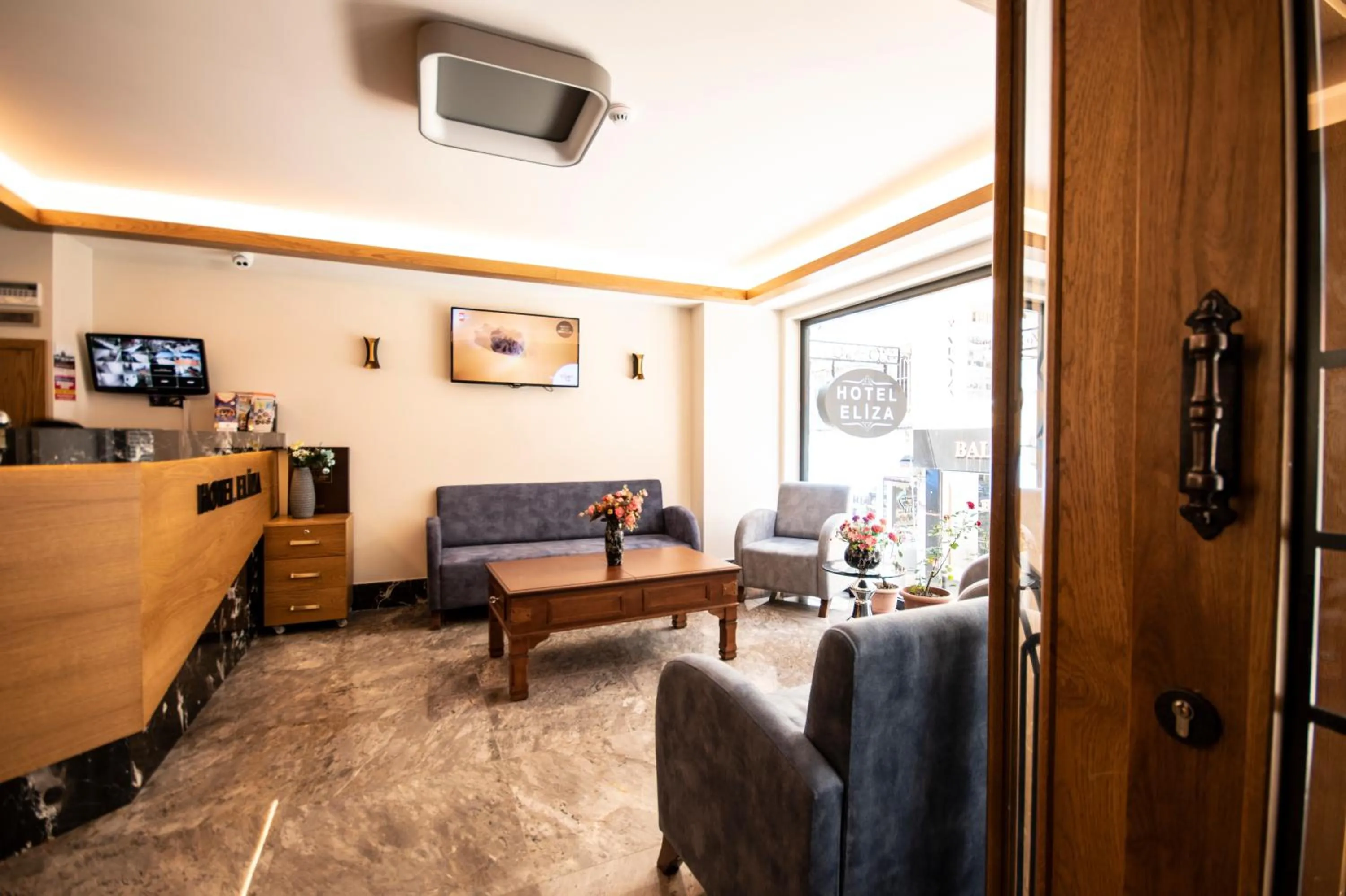 Living room in Eliza Hotel