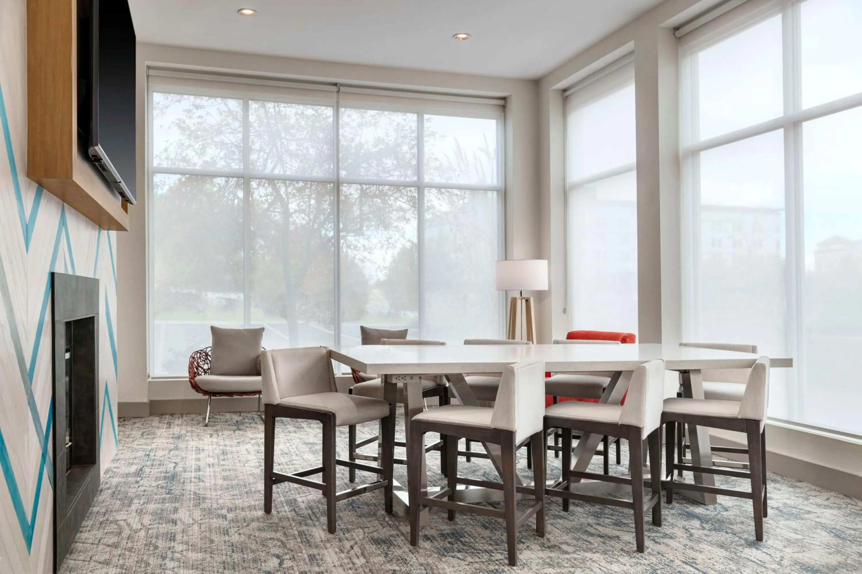 Lobby or reception in Hilton Garden Inn Denver Airport