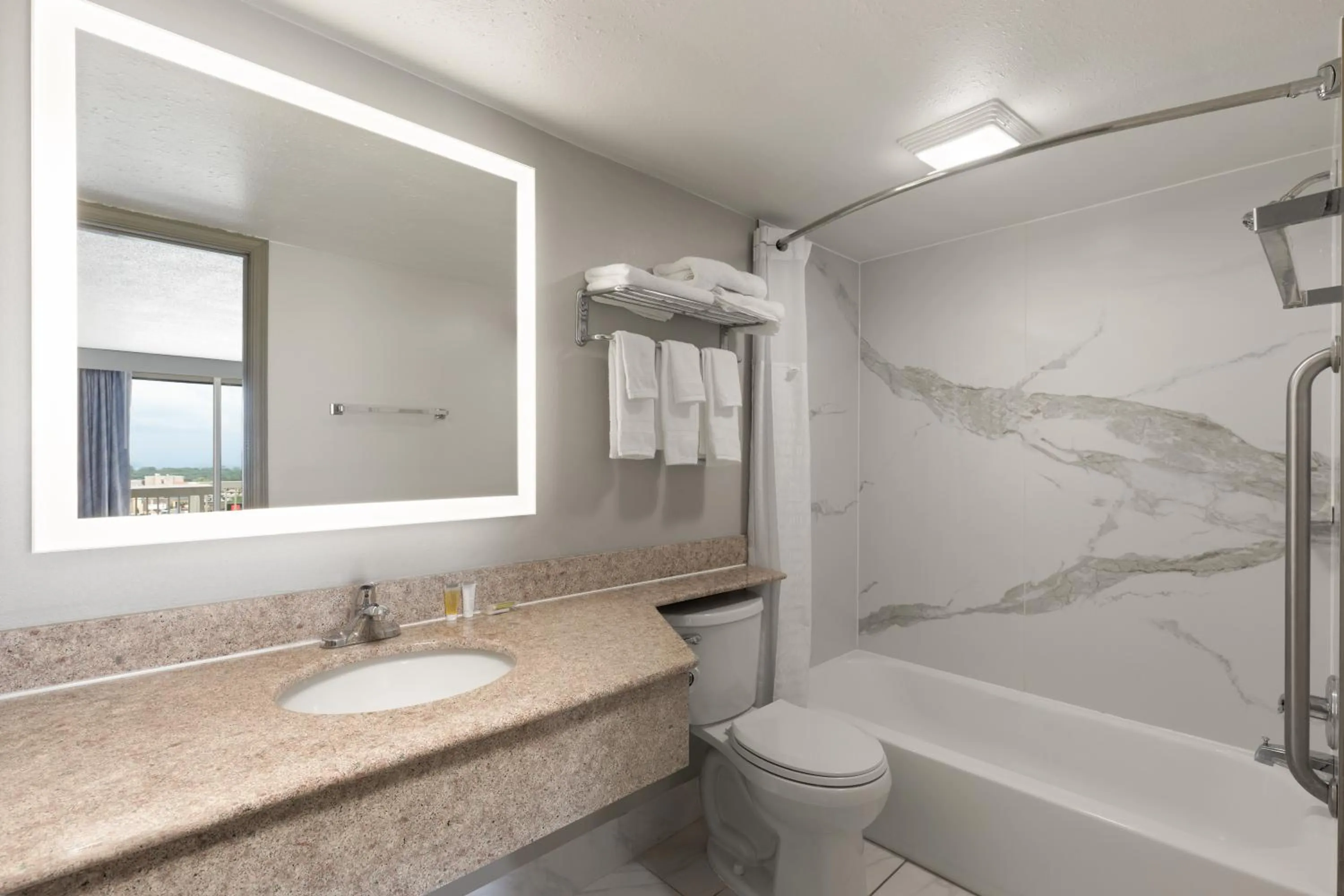 Bathroom in Days Inn by Wyndham Harrisonburg