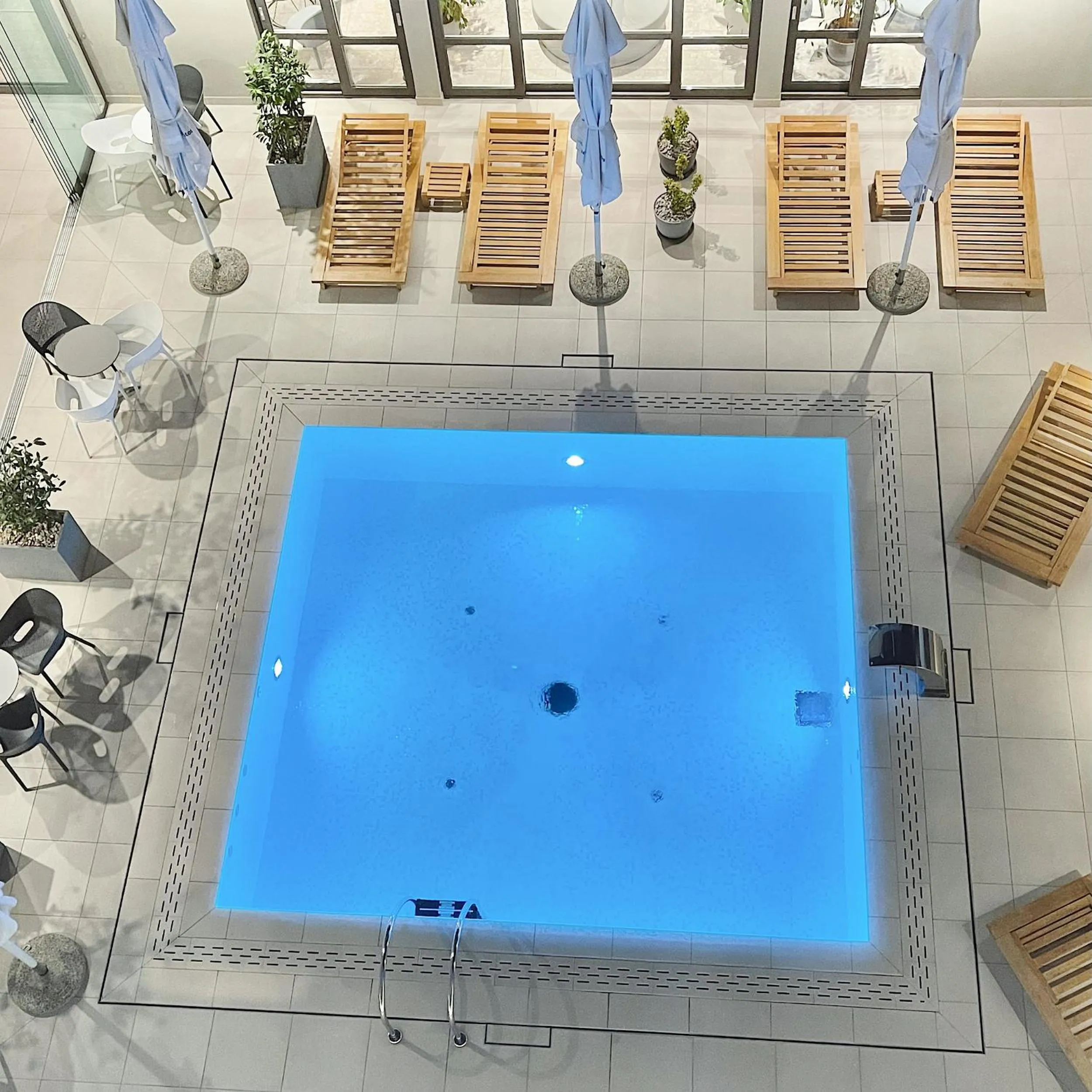 Pool view in Hotel Nestos