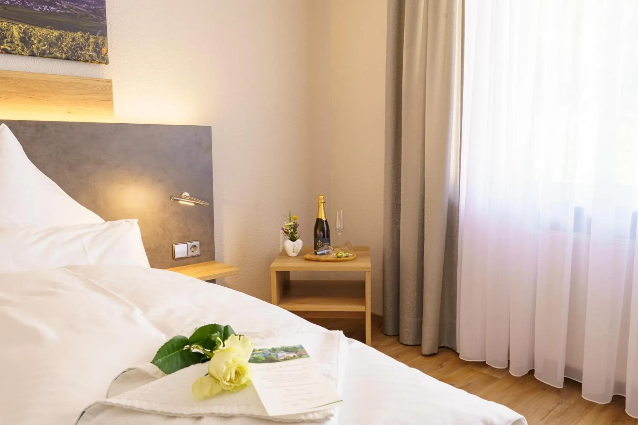 Bed in Pension Bergterrasse