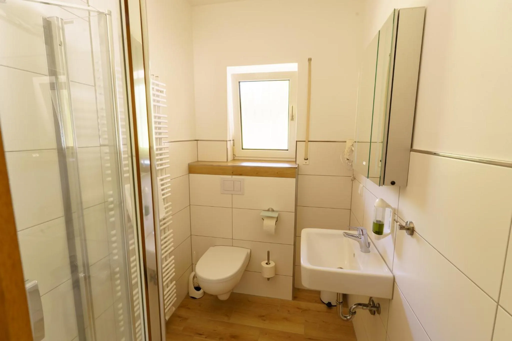 Shower in Pension Bergterrasse