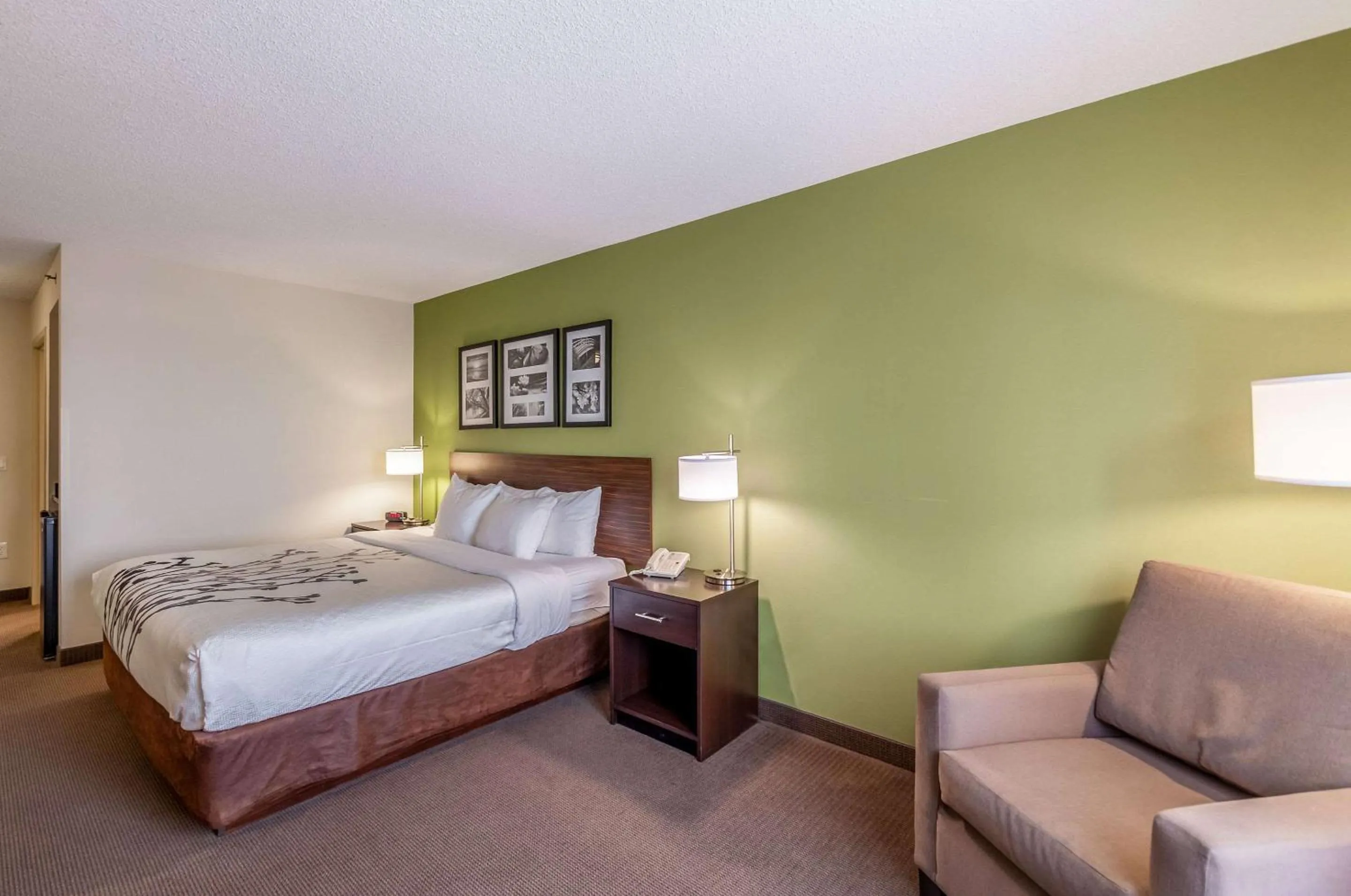 Bedroom, Bed in Sleep Inn & Suites Harrisonburg near University