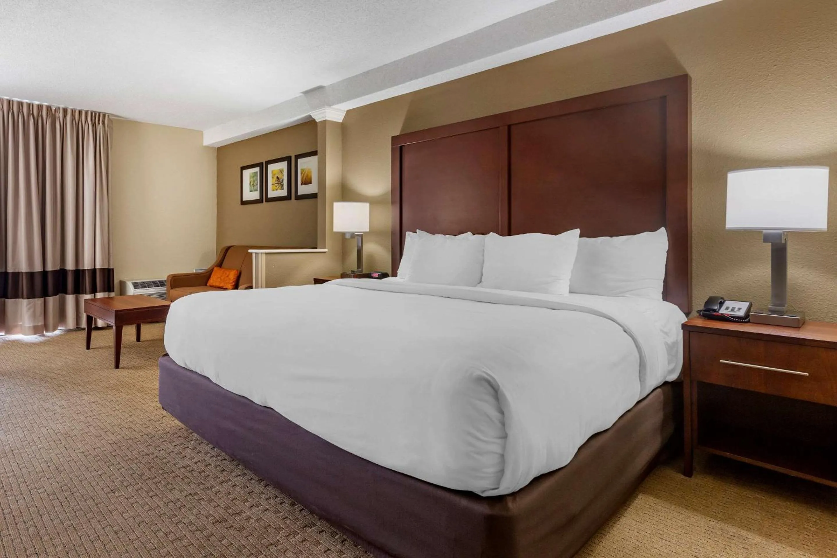 Photo of the whole room, Bed in Comfort Inn & Suites near Danville Mall