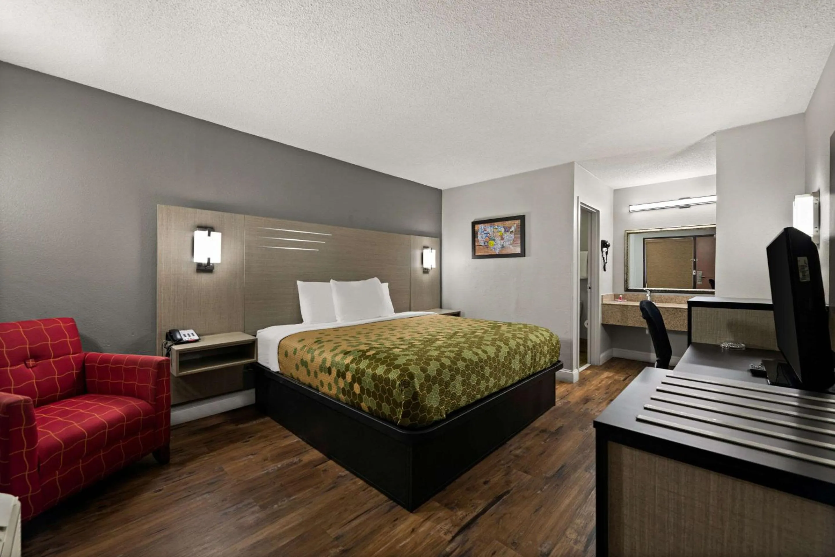 Bedroom in Econo Lodge