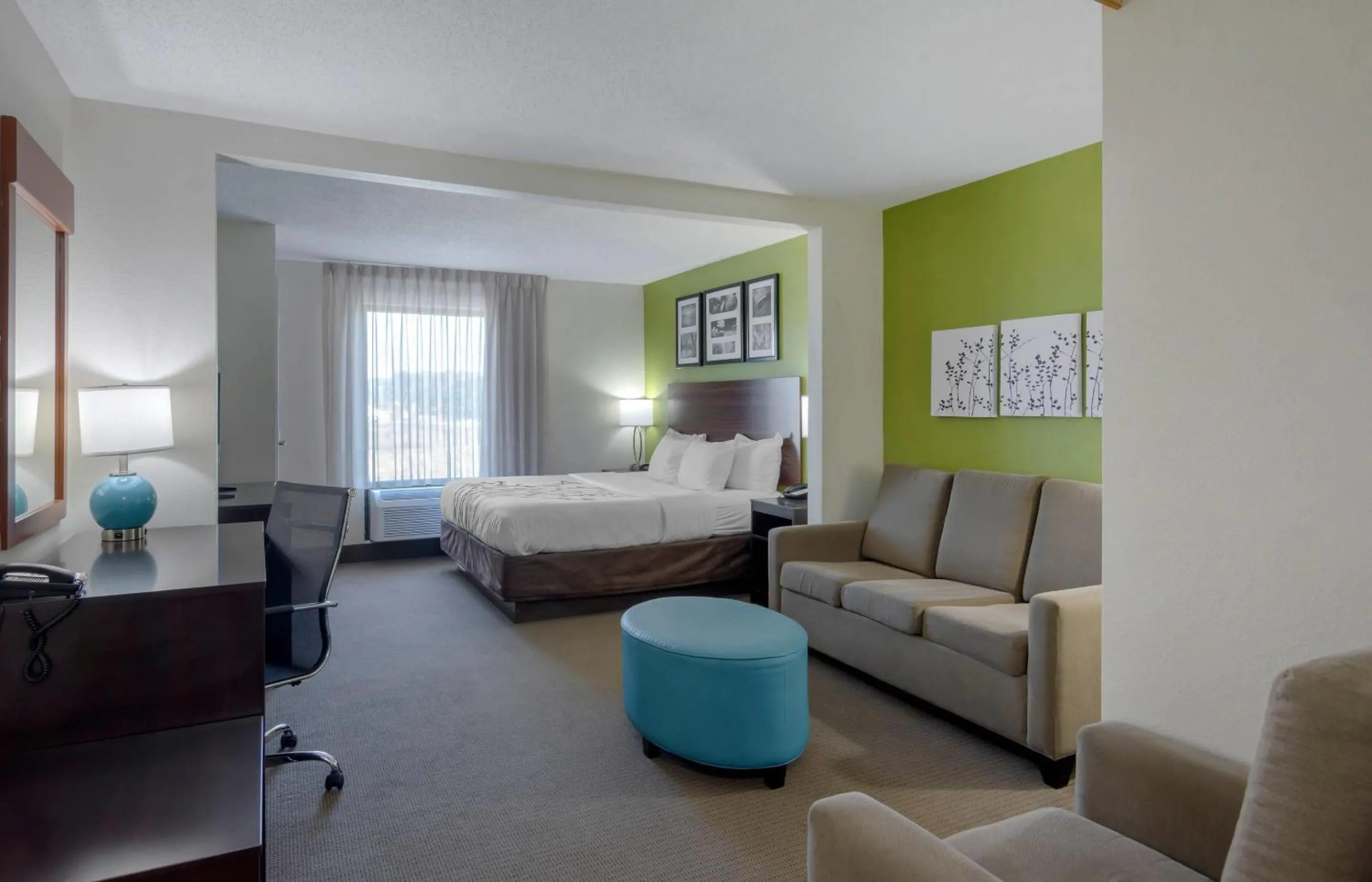 Bedroom, Bed in Sleep Inn & Suites Prince George near Fort Lee