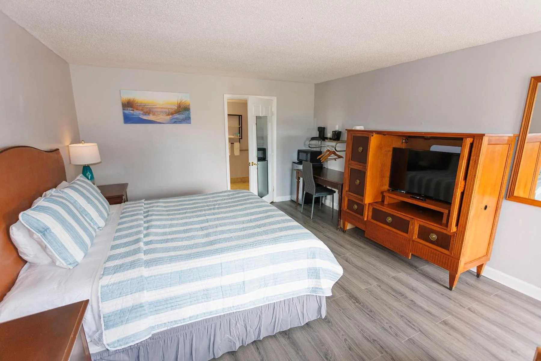 Bed in Atlantic Shores Inn and Suites