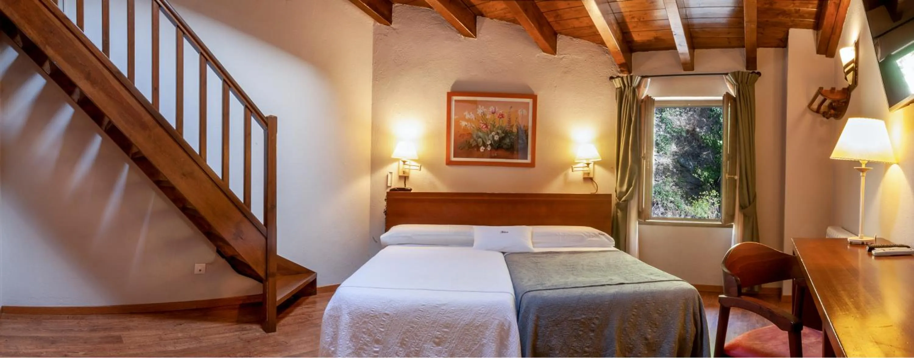 Bed in Hotel Fonda Merce