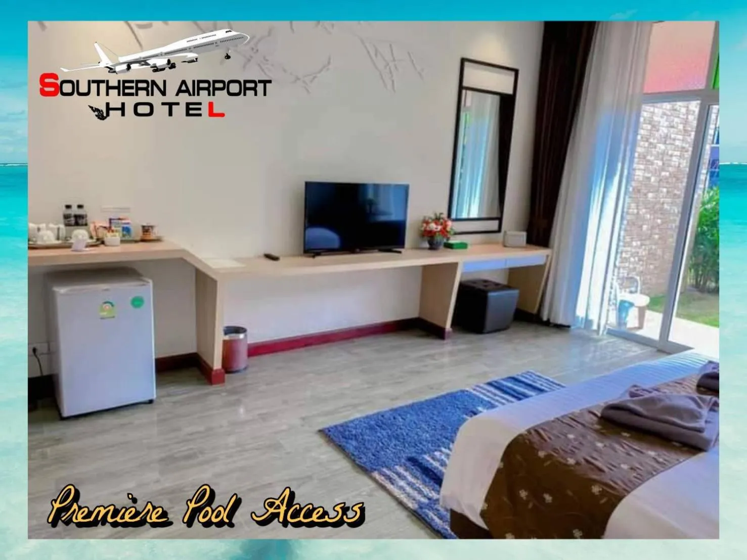 Bed in Southern Airport Hotel Hatyai