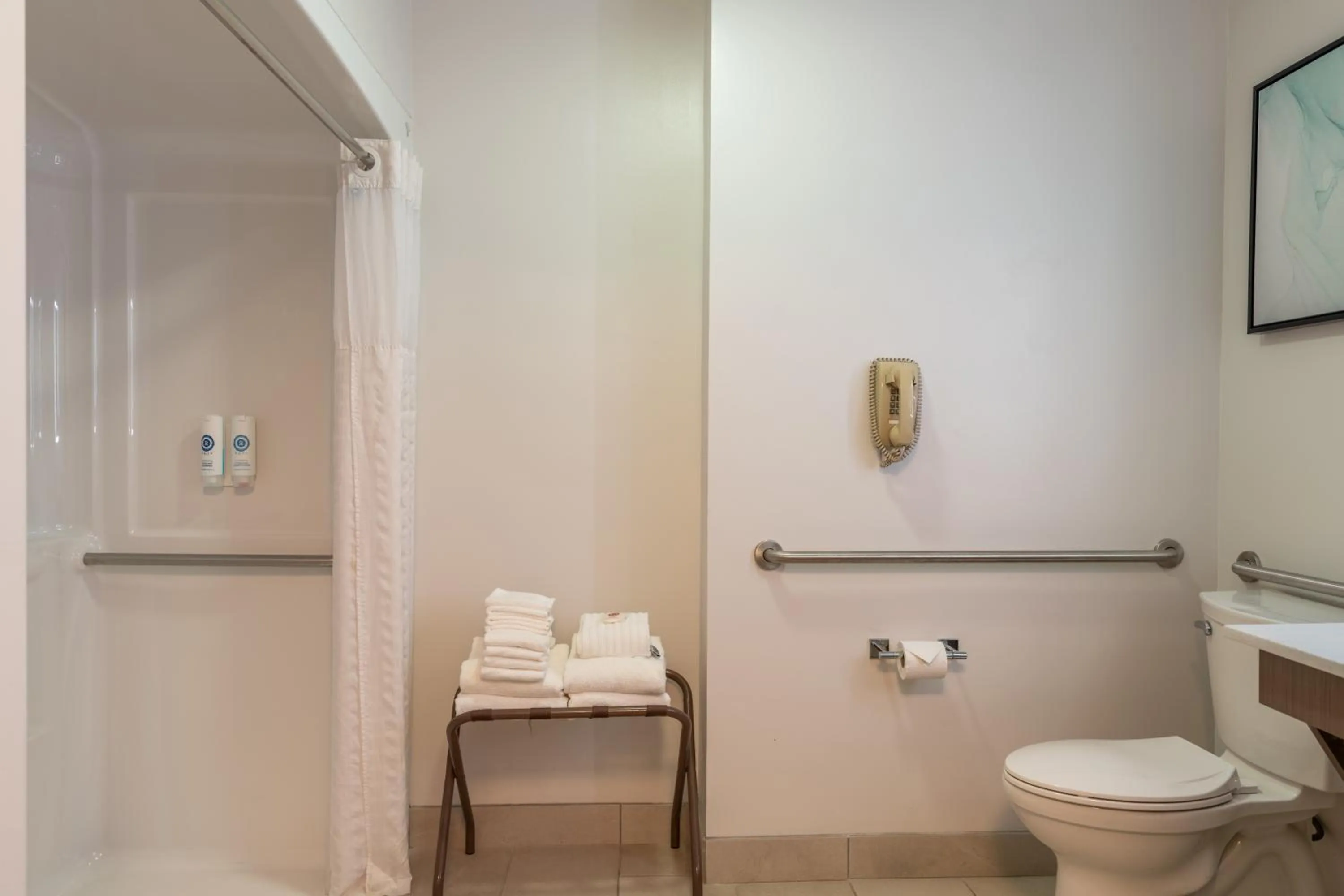 Shower in Comfort Inn & Suites Near Burke Mountain