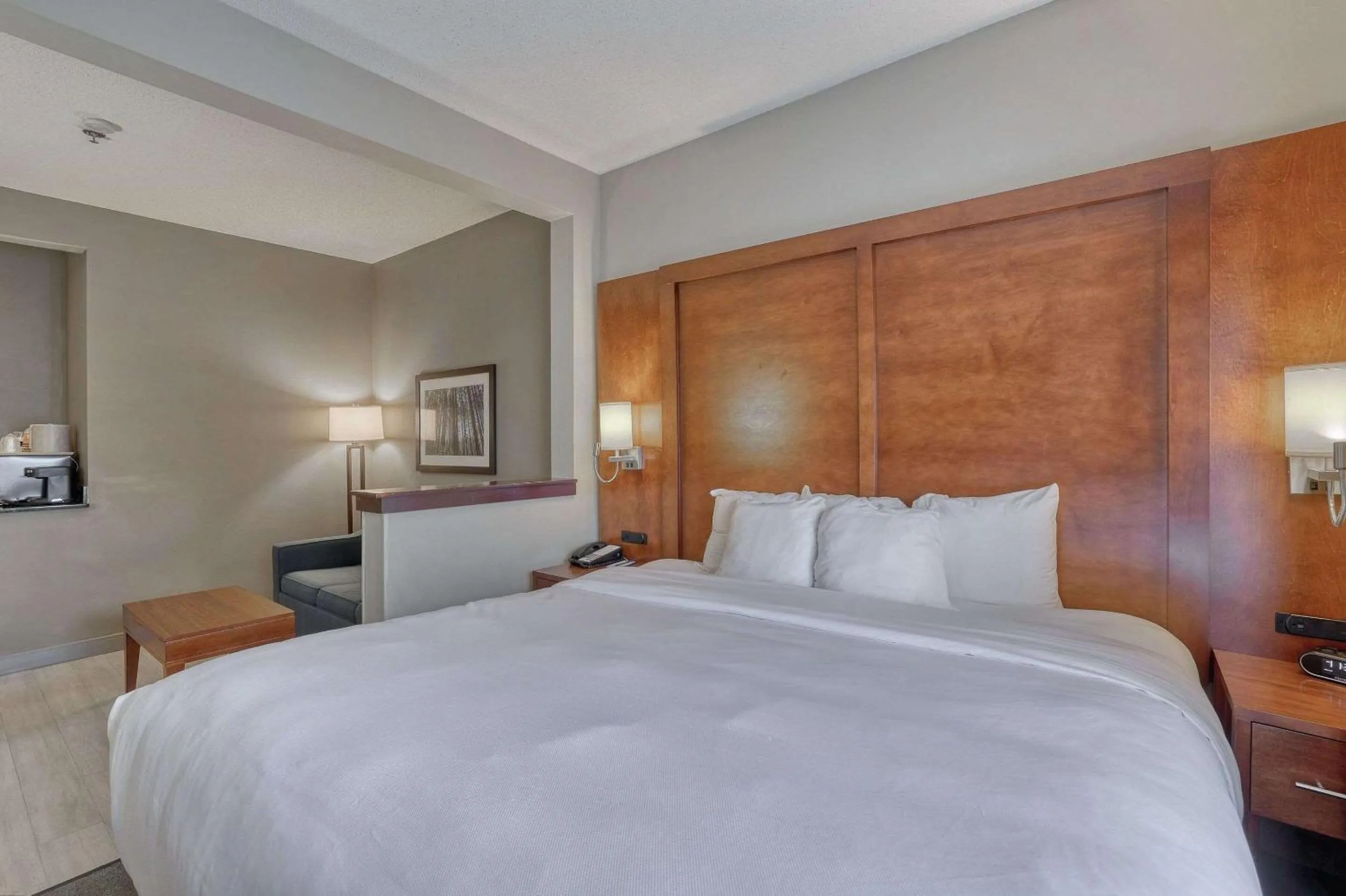 Bedroom, Bed in Comfort Suites Appleton Airport