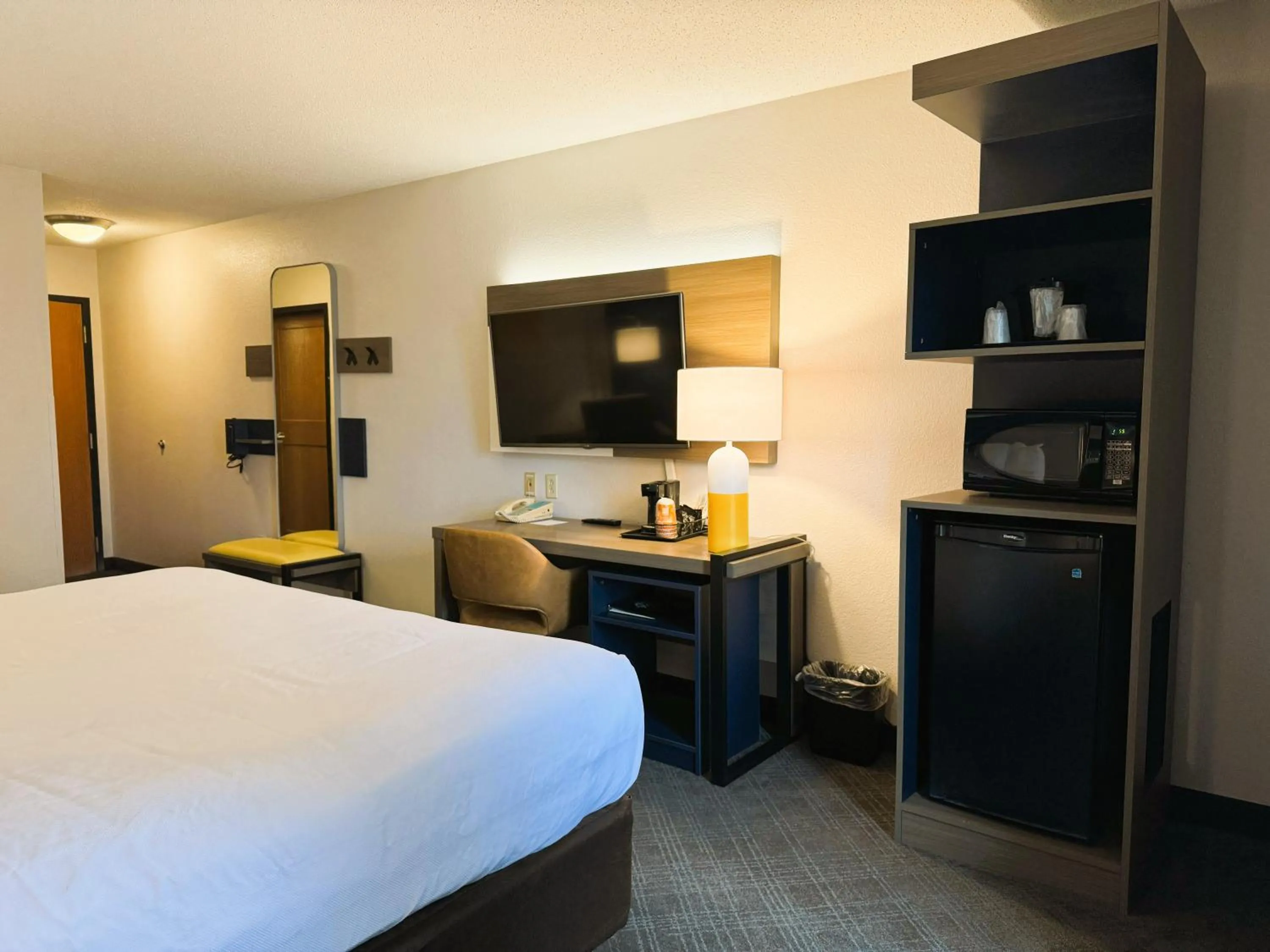 TV and multimedia, Bed in Comfort Inn & Suites Sheboygan I-43