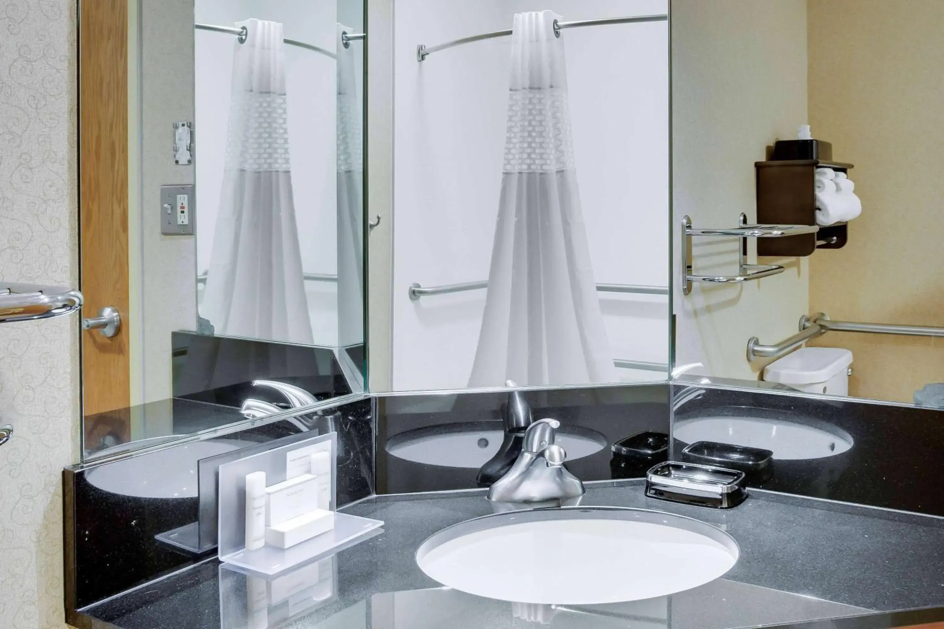 Queen Room with Roll-In Shower - Mobility Accessible/Non-Smoking in Wingate by Wyndham Cranberry Queen Room with Roll-In Shower - Mobility Accessible/Non-Smoking in Wingate by Wyndham Cranberry