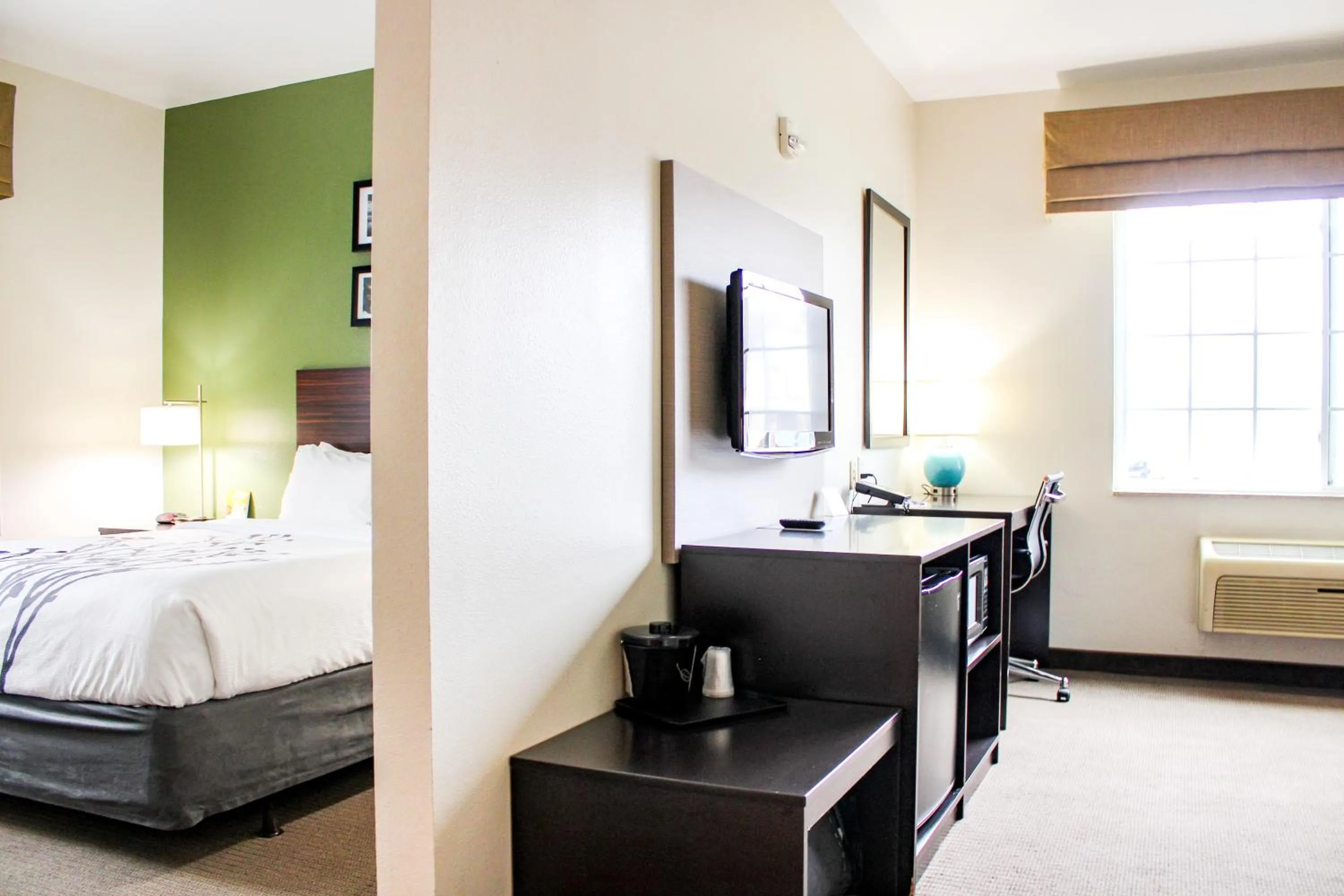 Bed in Sleep Inn & Suites Conference Center Eau Claire North