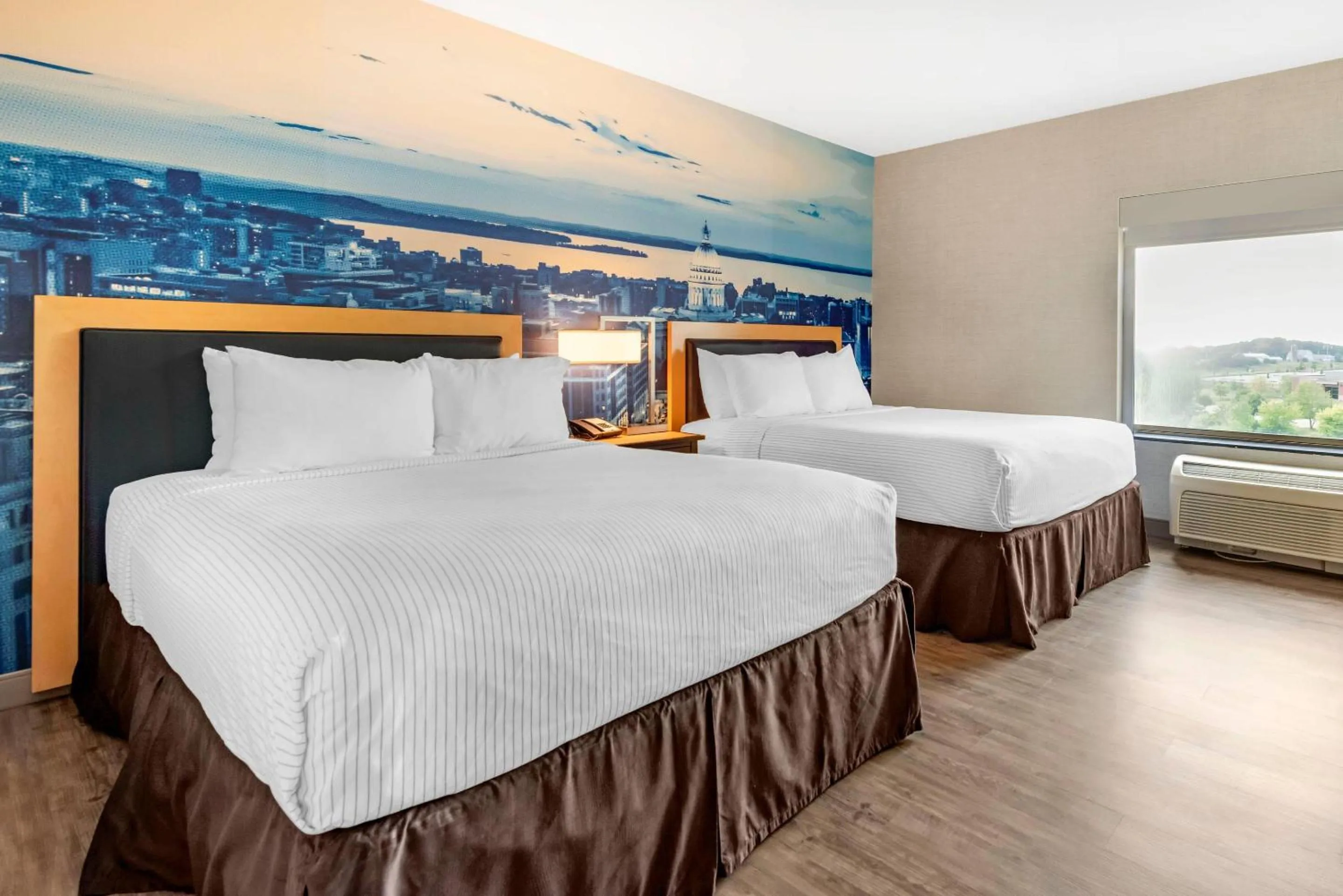 Bed in Cambria Hotel Madison East