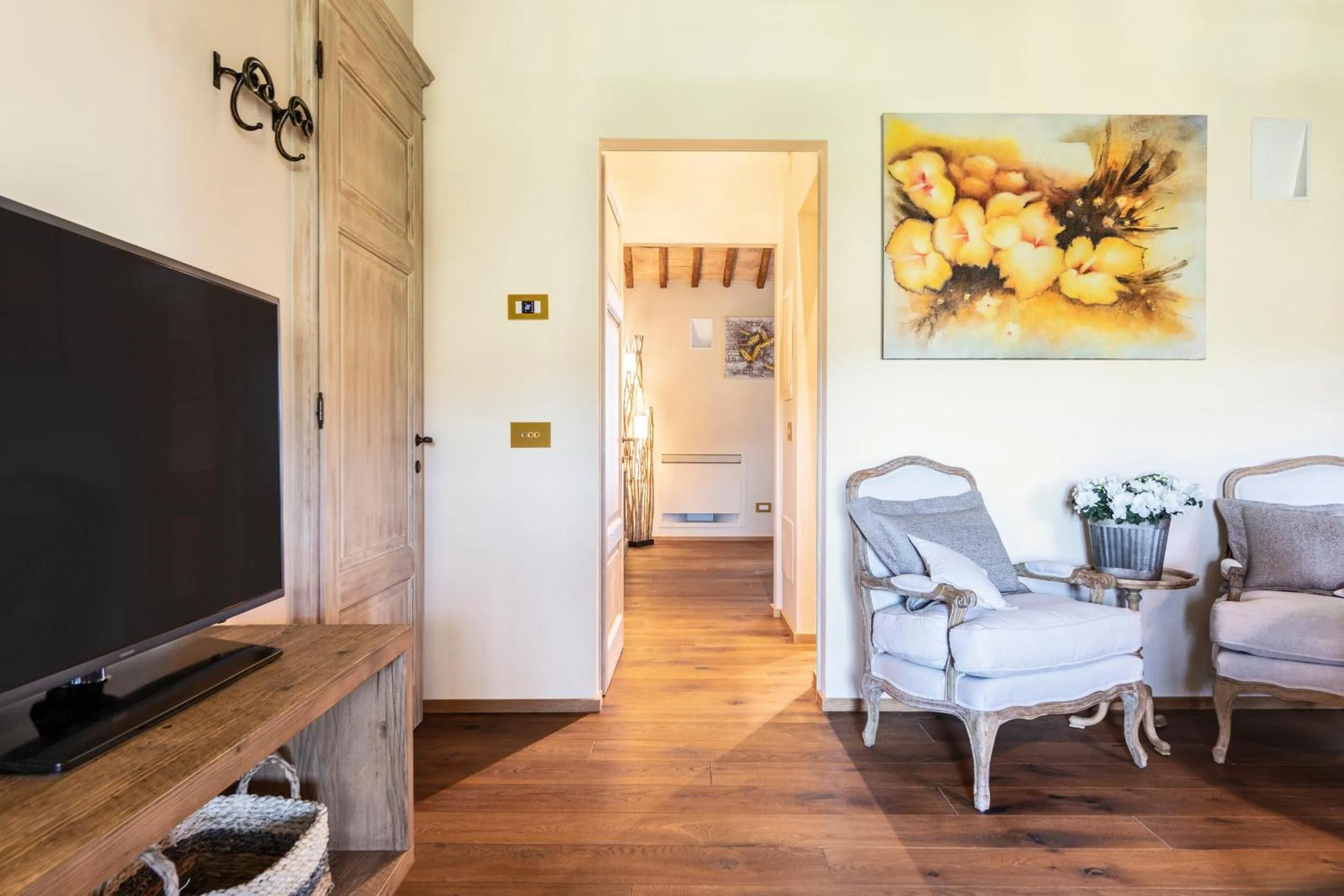 Living room in Capanna Suites