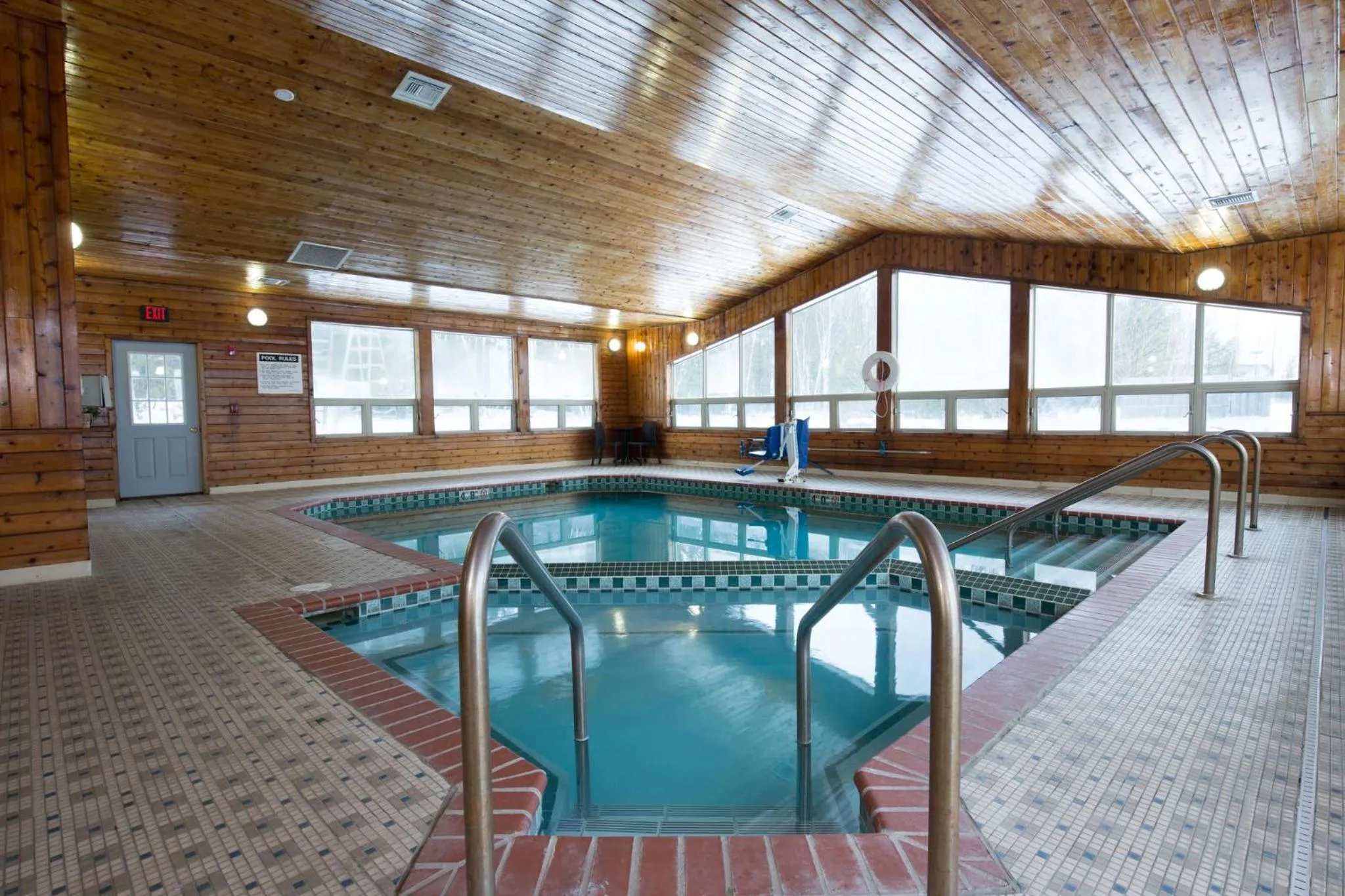Pool view in Travelodge by Wyndham Merrill