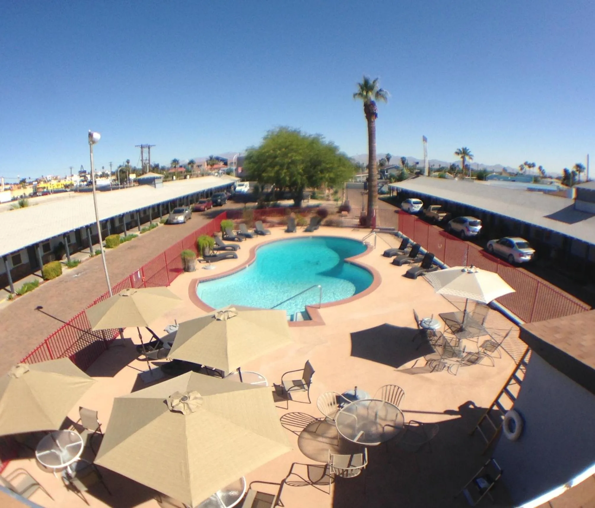 Pool view in Sterling Gardens