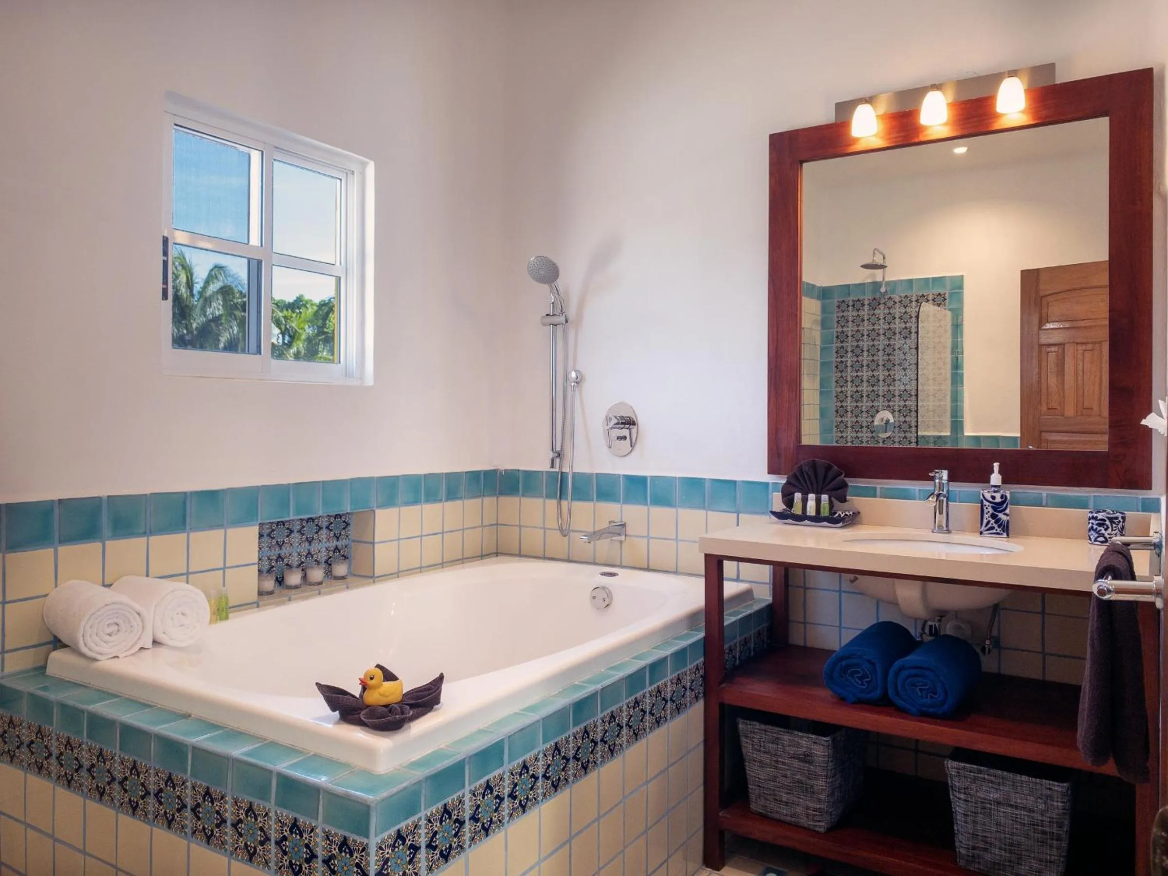 Shower in Casa Zarah - Hacienda Family Home - Pool and 2-Block to Beach