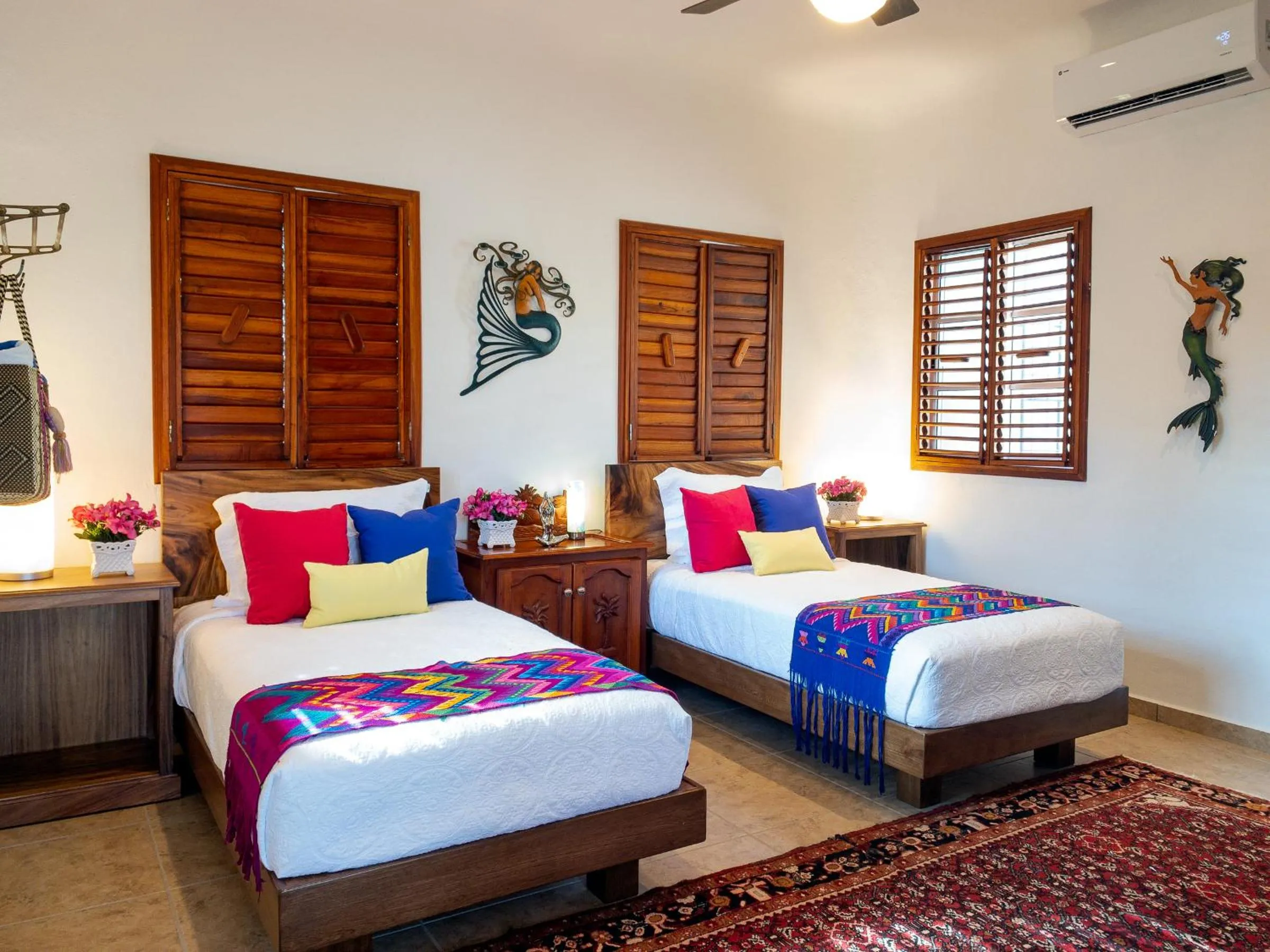Bedroom, Bed in Casa Zarah - Hacienda Family Home - Pool and 2-Block to Beach