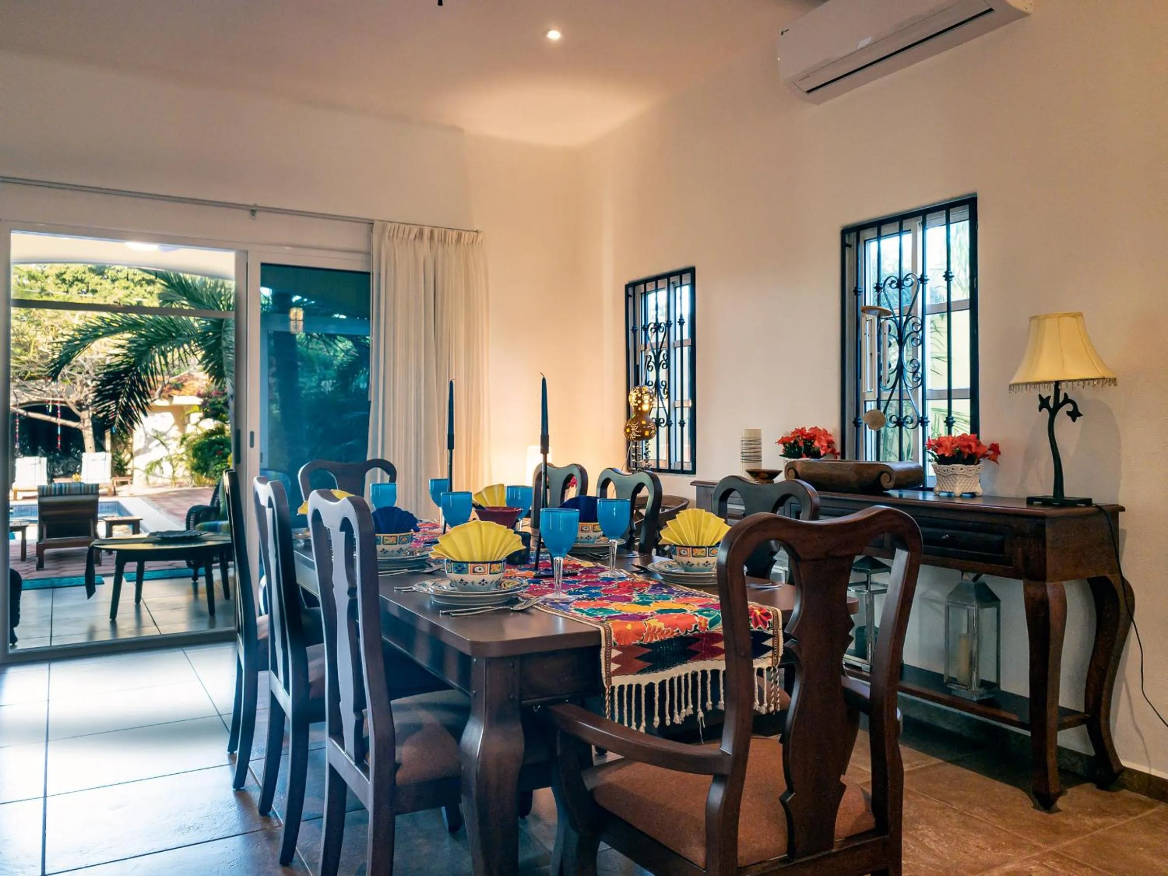 Seating area in Casa Zarah - Hacienda Family Home - Pool and 2-Block to Beach