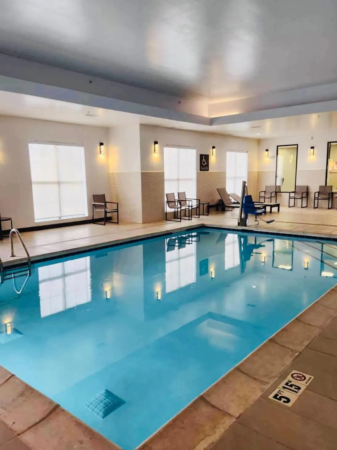 Pool view in Comfort Suites Cheyenne