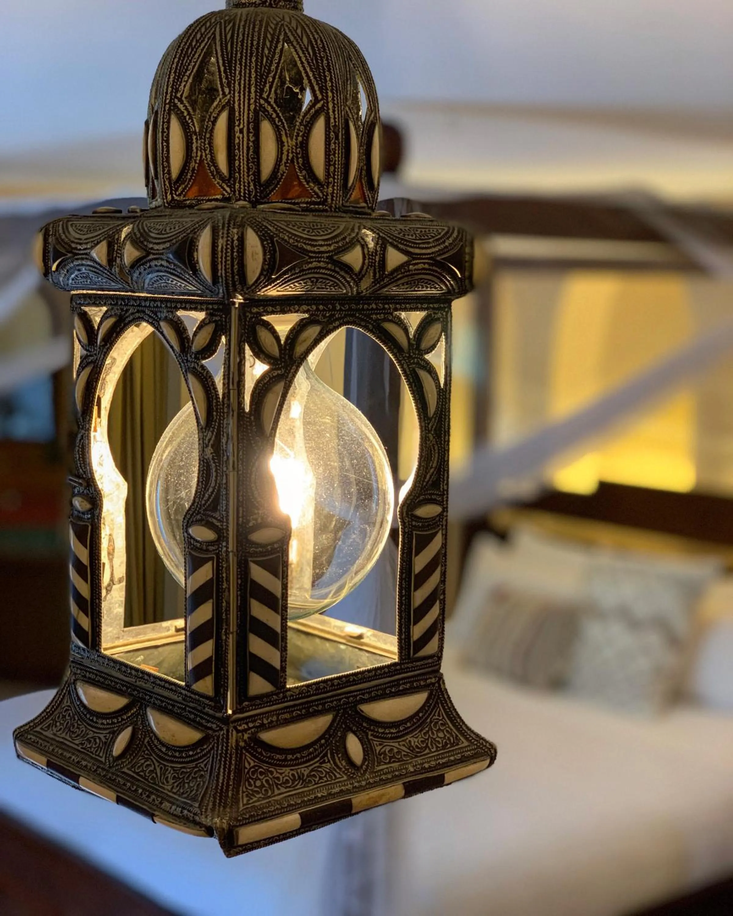 Decorative detail, Bed in Jardines De La Reina Boutique Bed & Breakfast