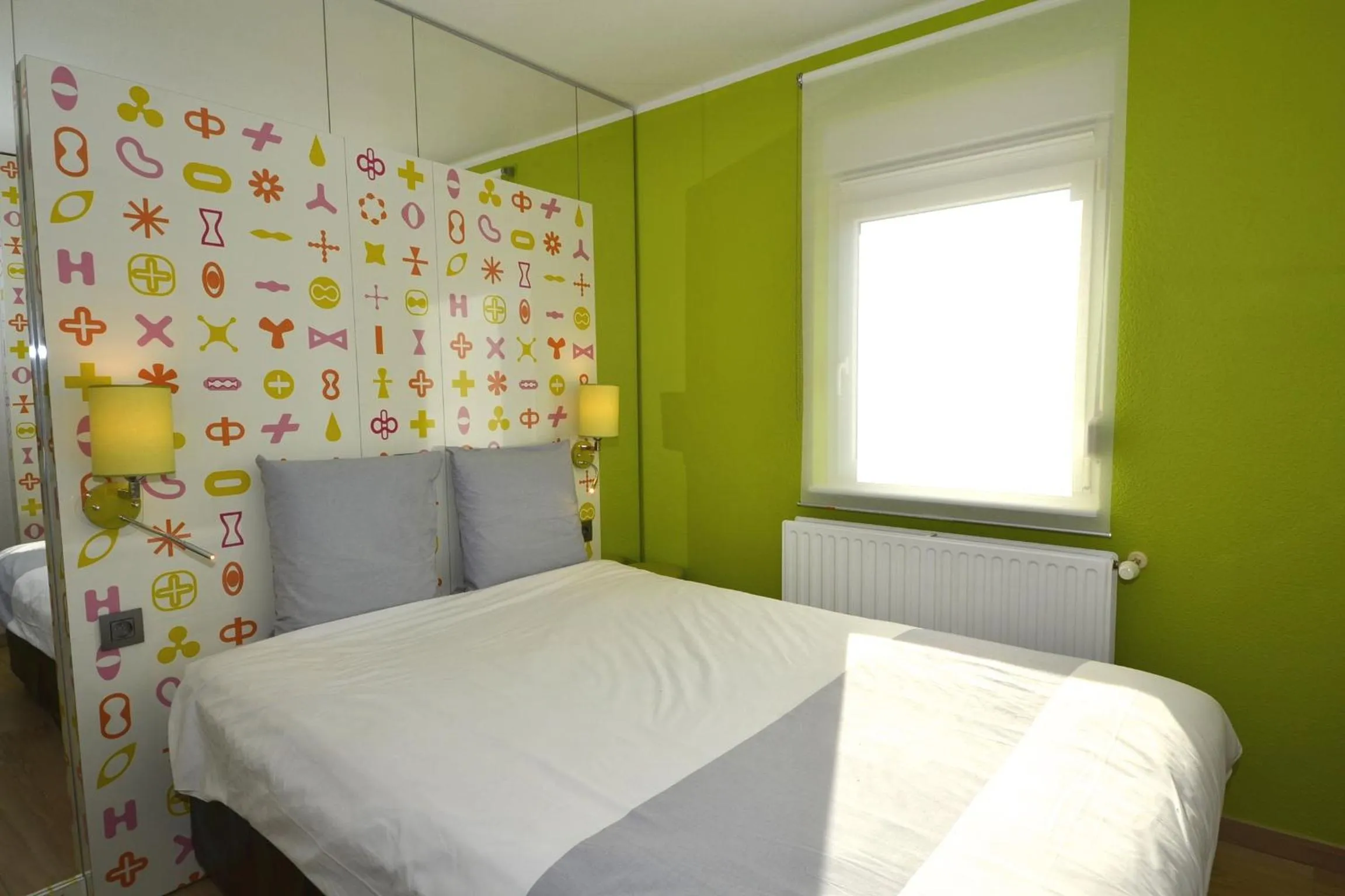 Bedroom, Bed in Ibis Styles La Louvière
