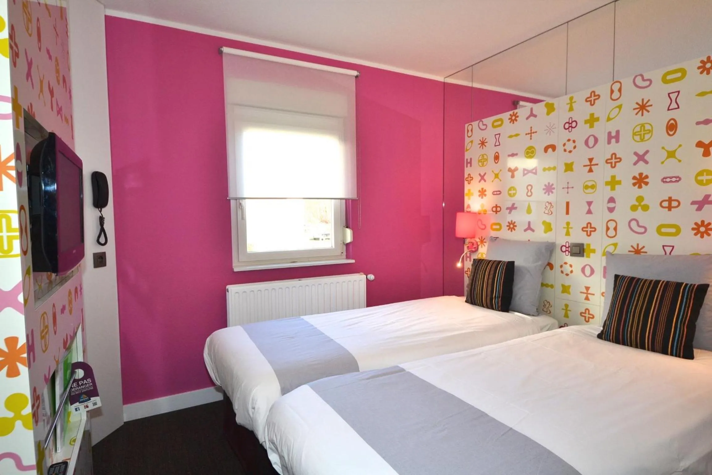 Bedroom, Bed in Ibis Styles La Louvière