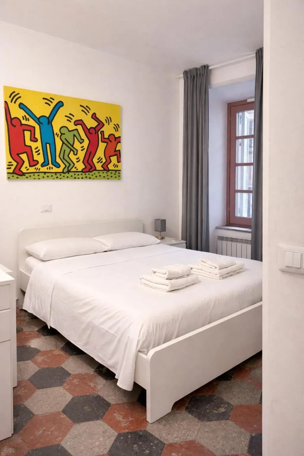 Bedroom, Bed in Qflat Colosseum Lovely Monti
