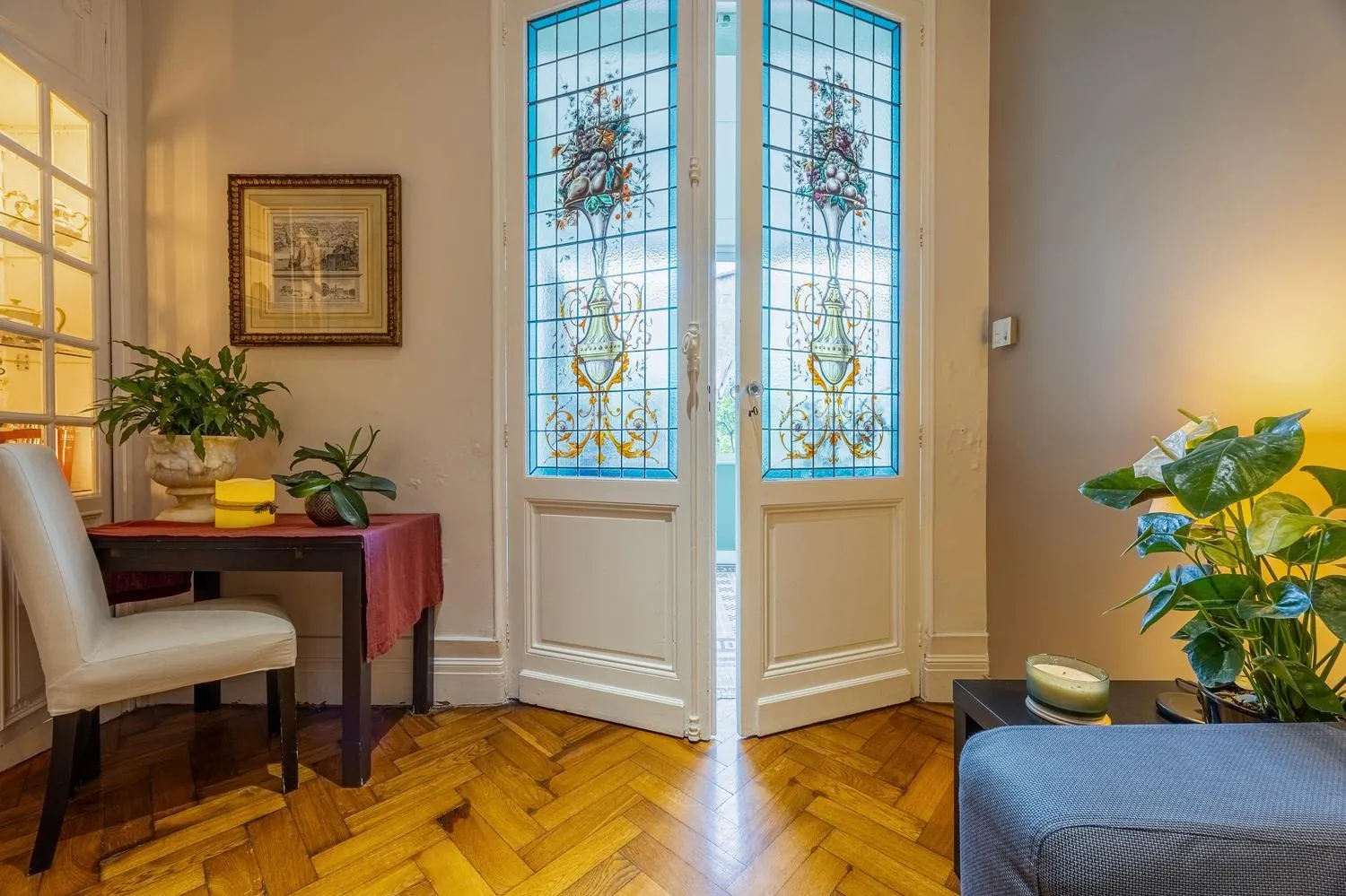 Living room in B&B La Halte Montaigne