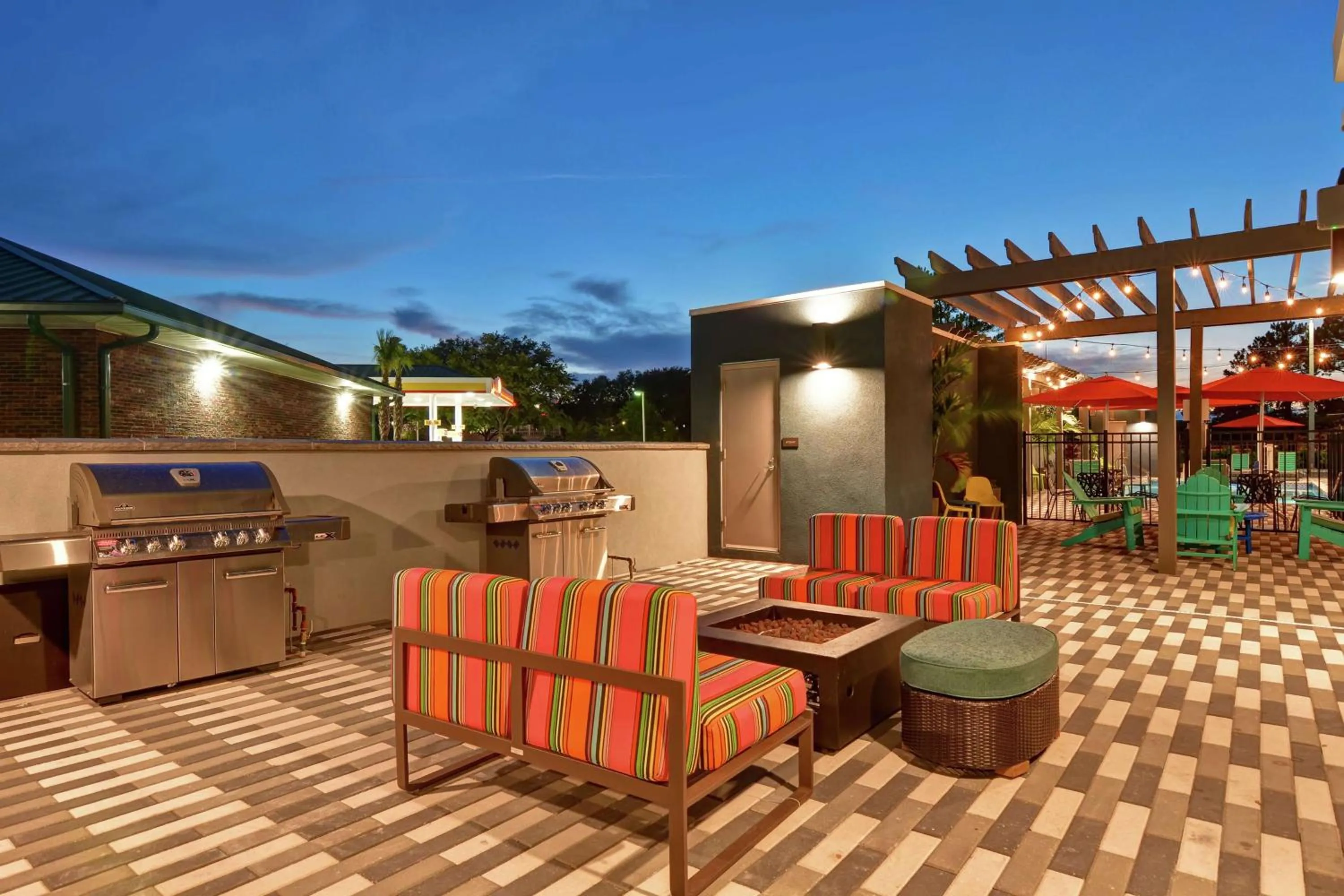Patio in Home2 Suites By Hilton Jacksonville South St Johns Town Ctr