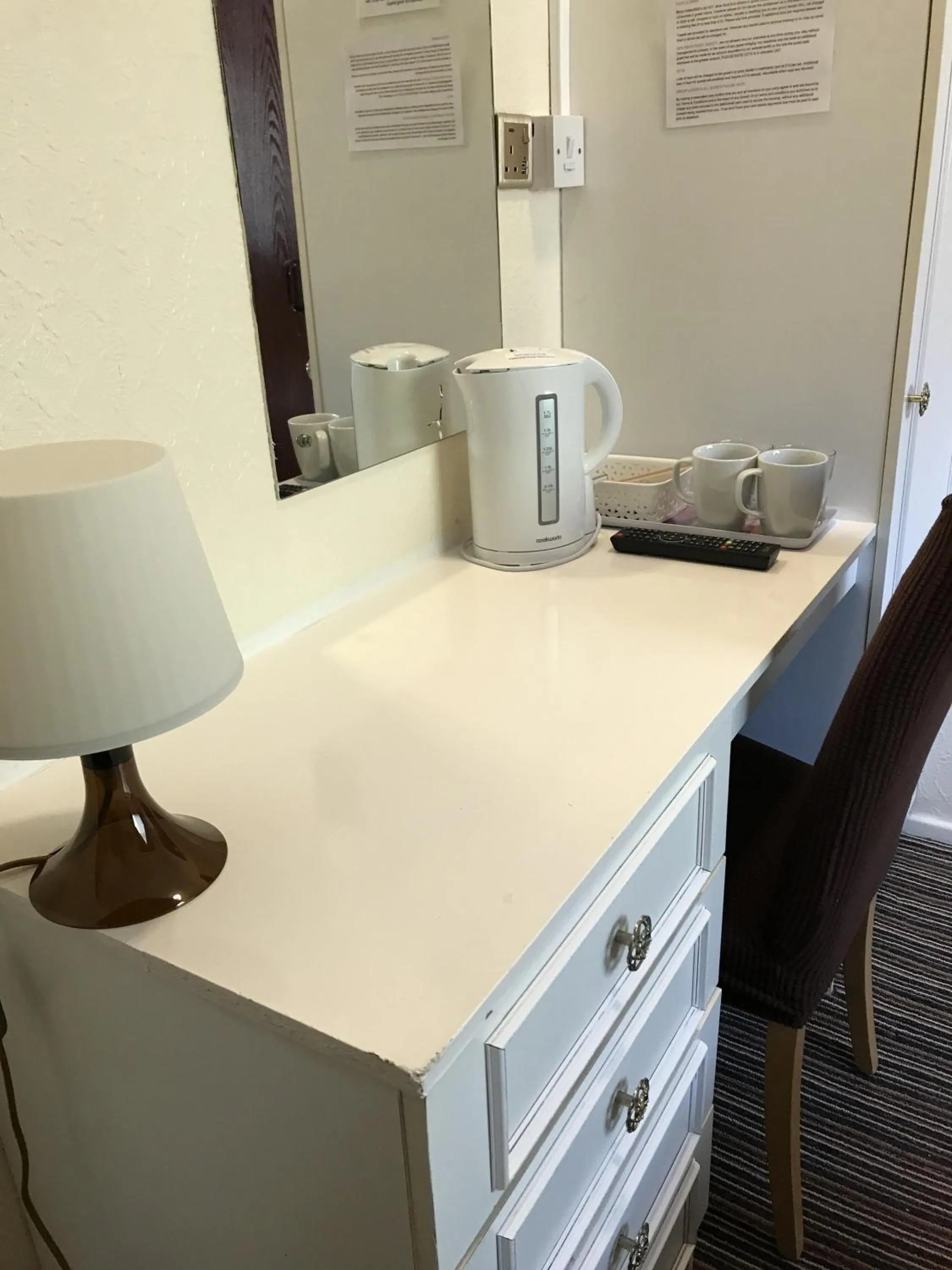 Bedroom in The Feathers Hotel