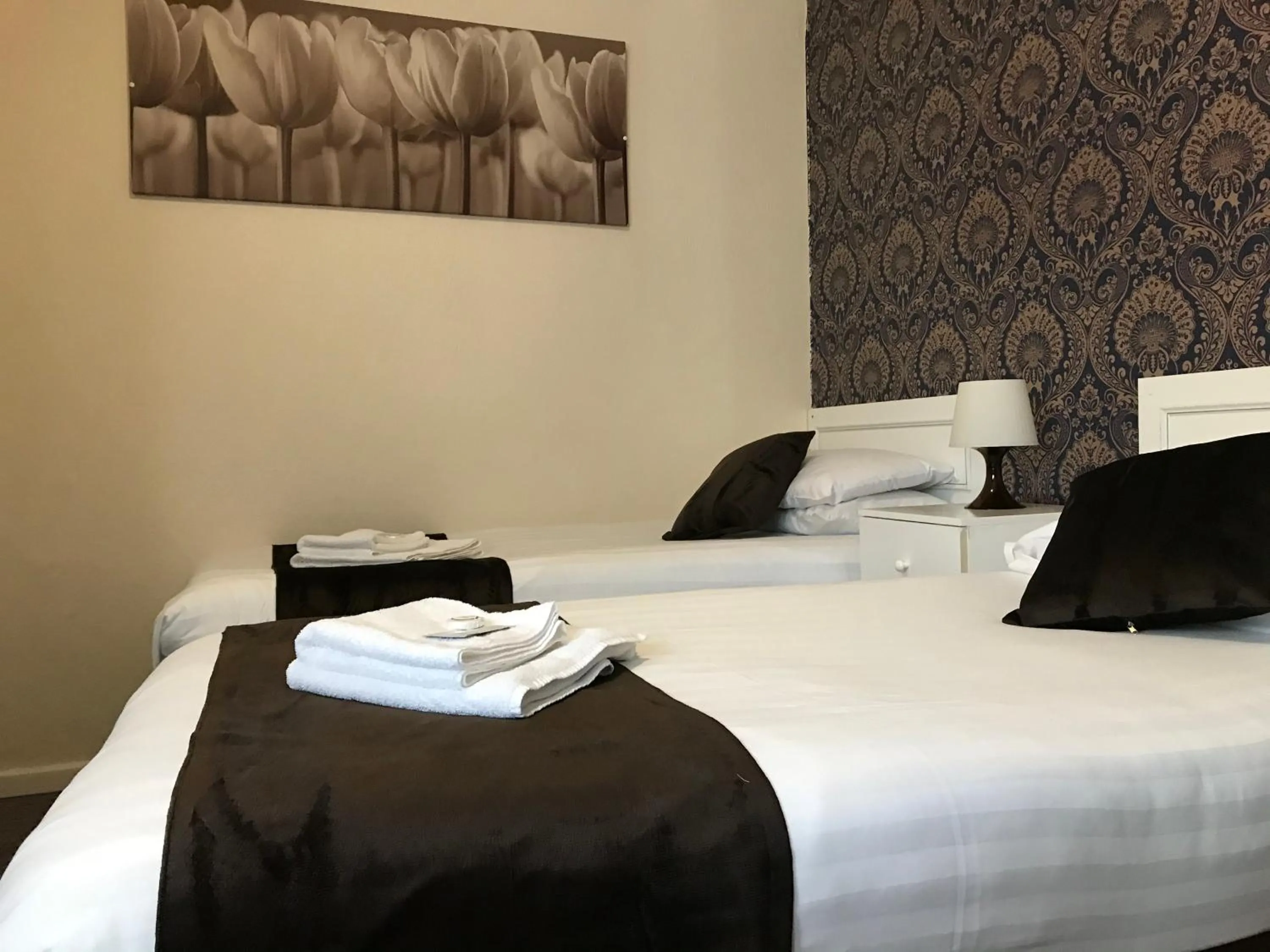 Bedroom, Bed in The Feathers Hotel