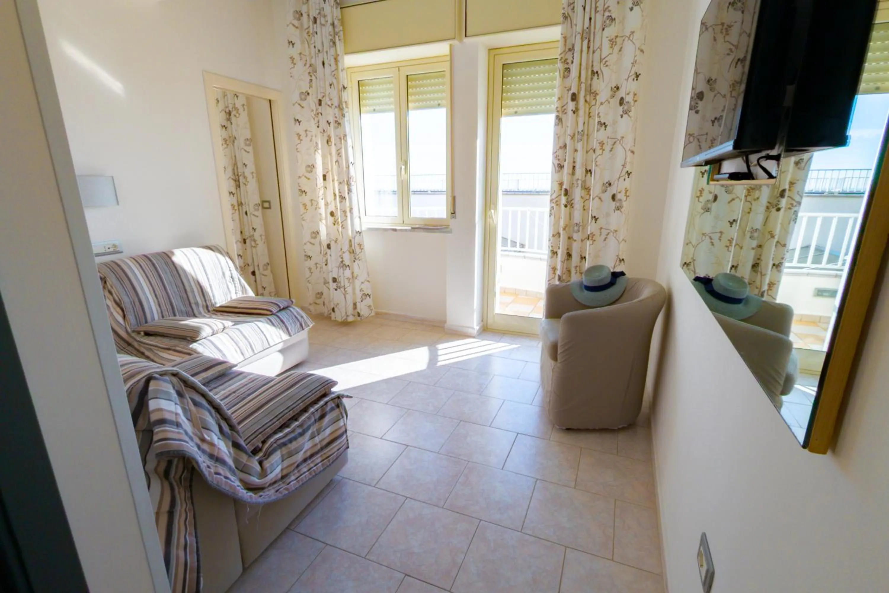 Family in Hotel Garden