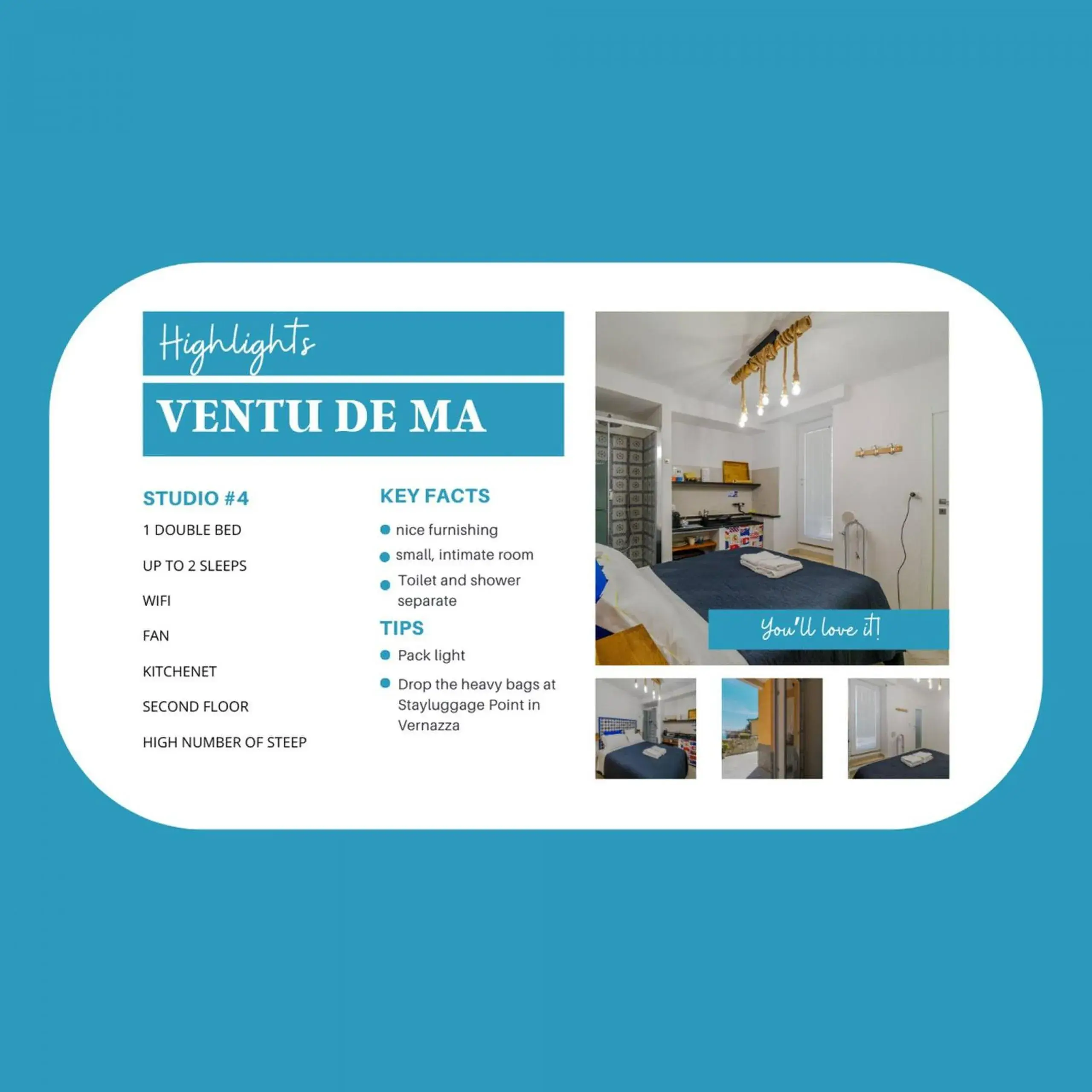Double Room in Ventu de Ma Studios & Rooms Double Room in Ventu de Ma Studios & Rooms