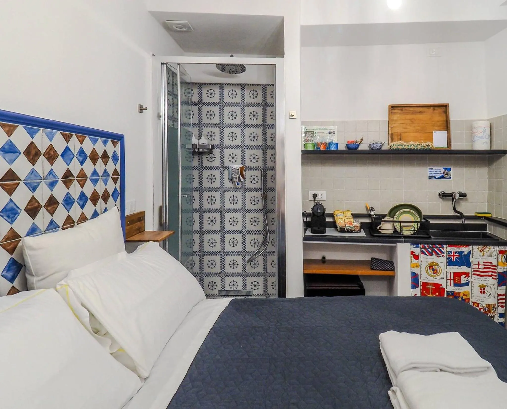 Bed in Ventu de Ma Studios & Rooms